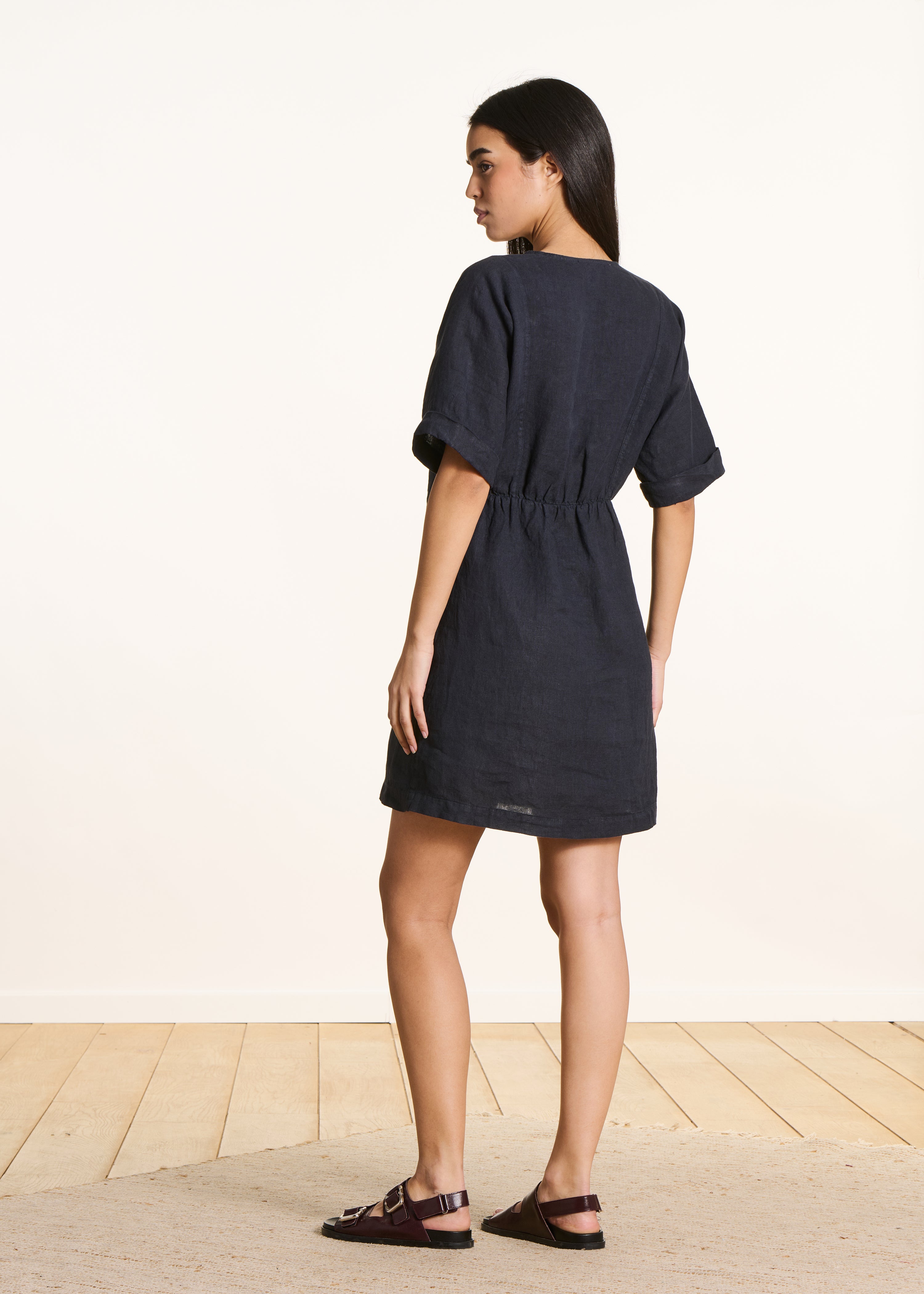 la-f-e-marabout-e-flavie-kleid-dunkelblau-gr-34-leinen image 2