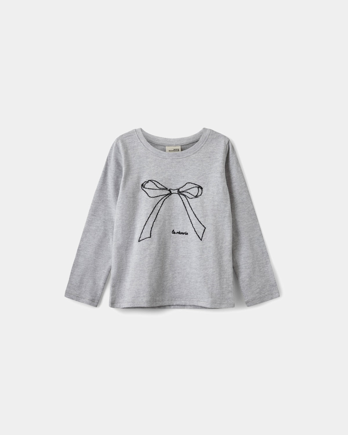 sofie-schnoor-kids-fleur-langarmshirt-grey-melange-schleife image 1