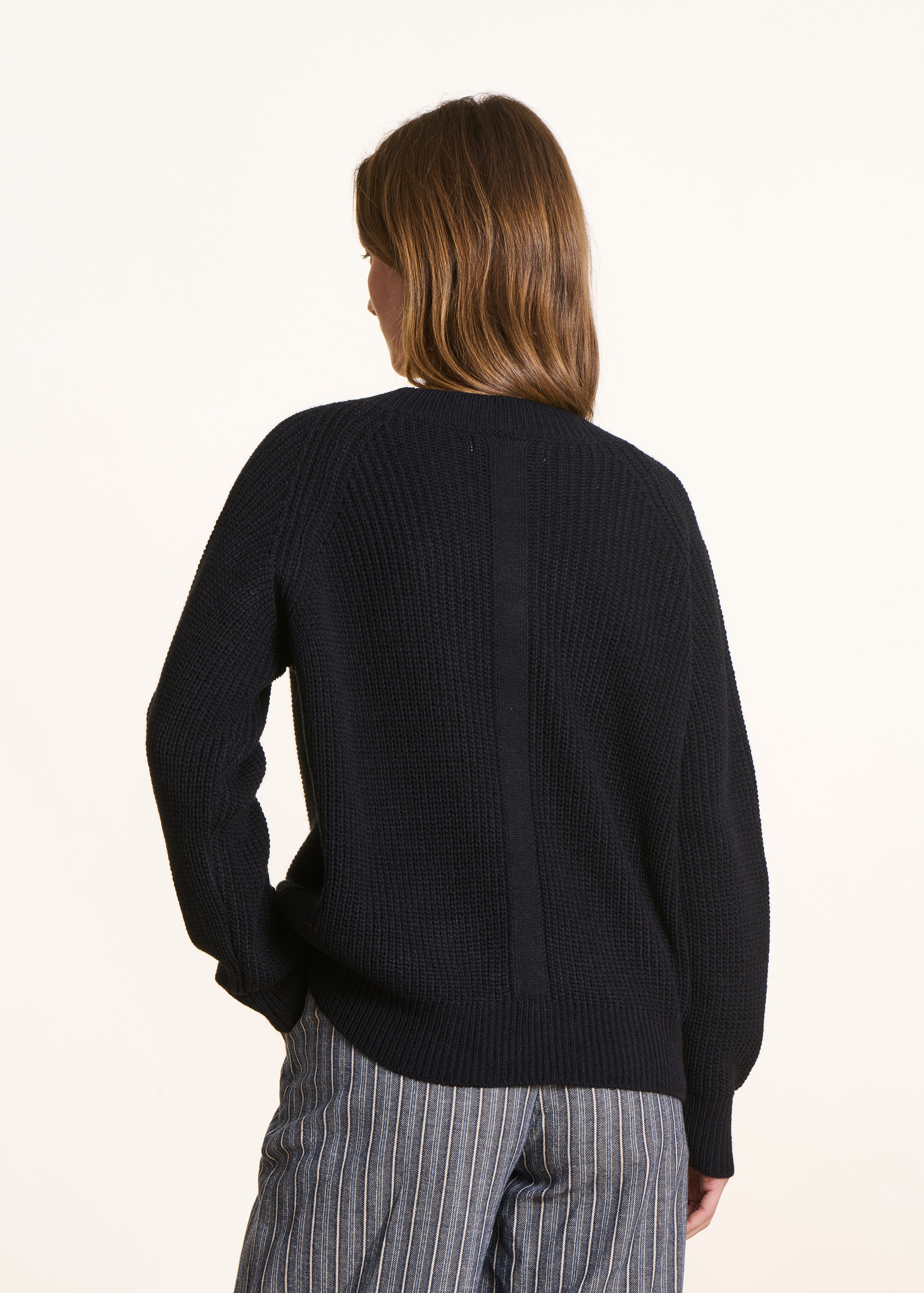 la-f-e-marabout-e-pulls-tarax-pullover-rippstrick-marine-blau image 3