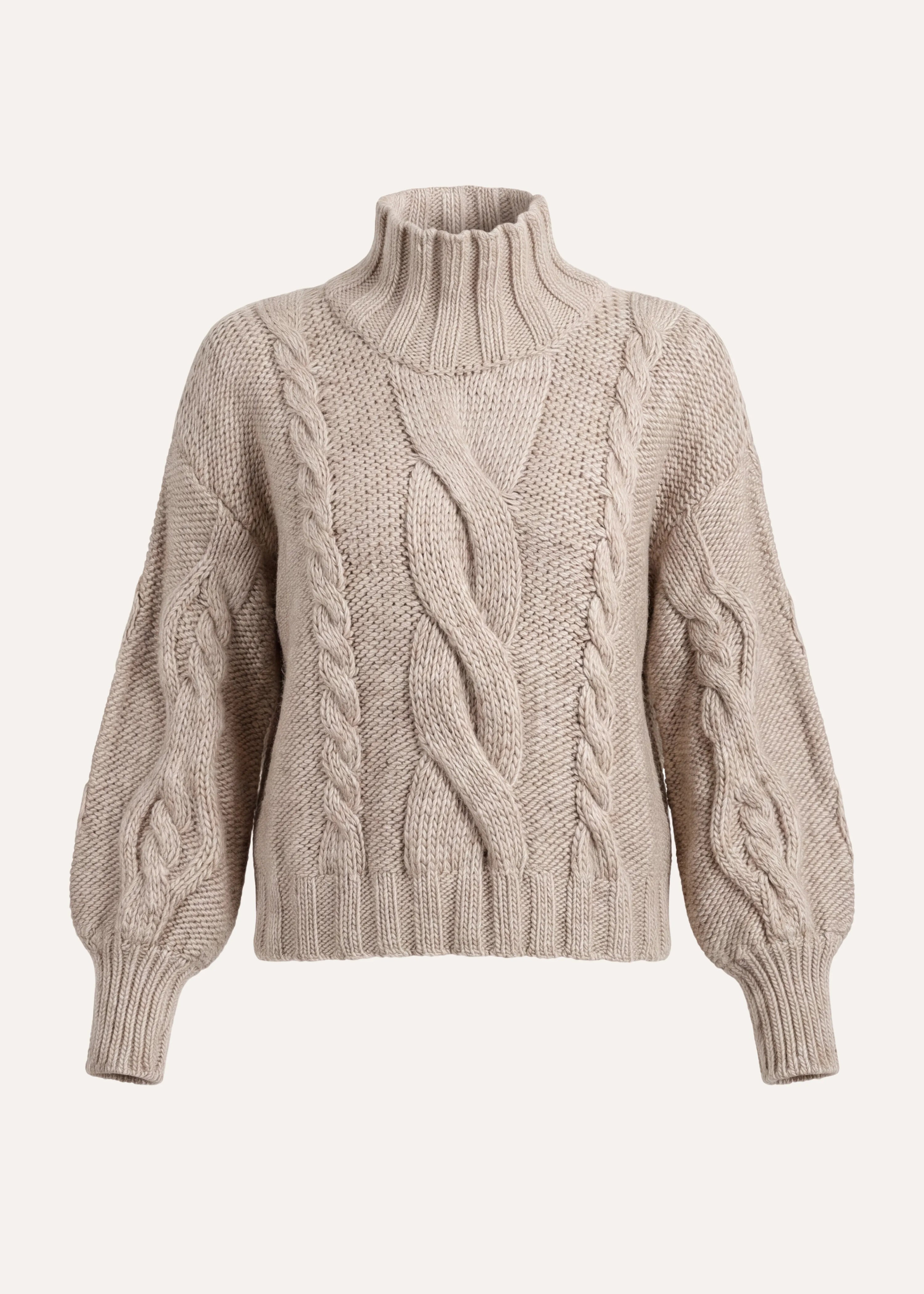 la-f-e-marabout-e-grissi-pullover-beige-zopf-stehkragen image 6
