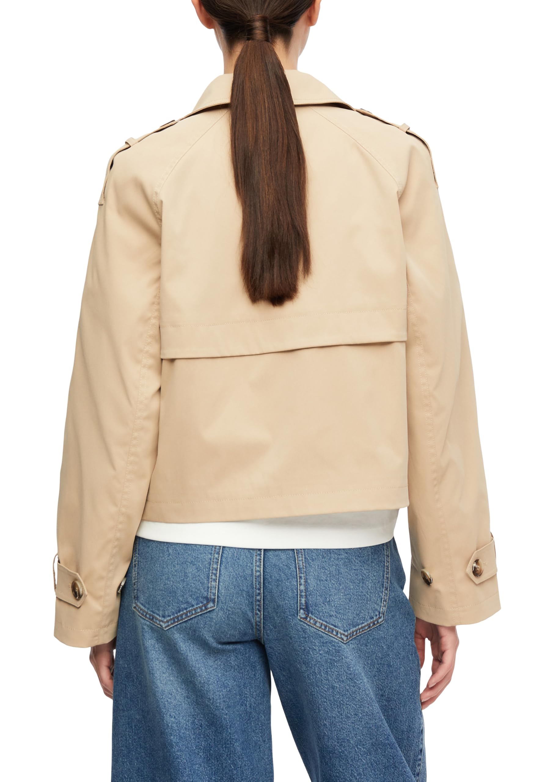 comma-outdoor-jacke-twill-trenchjacke-gr-34-relaxed-fit image 2
