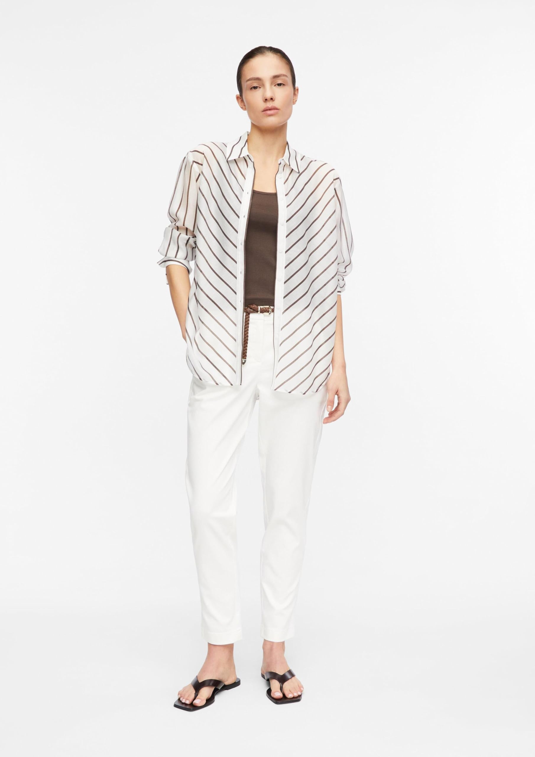 comma-chino-tapered-leg-gr-34-ankle-mit-flechtg-rtel image 6