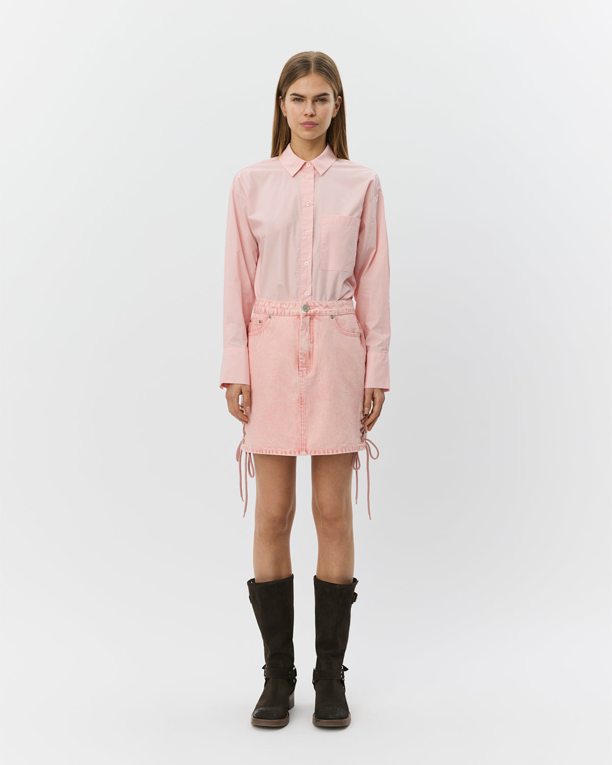 sofie-schnoor-women-caseysw-jeansrock-mini-rosa-baumwolle image 2