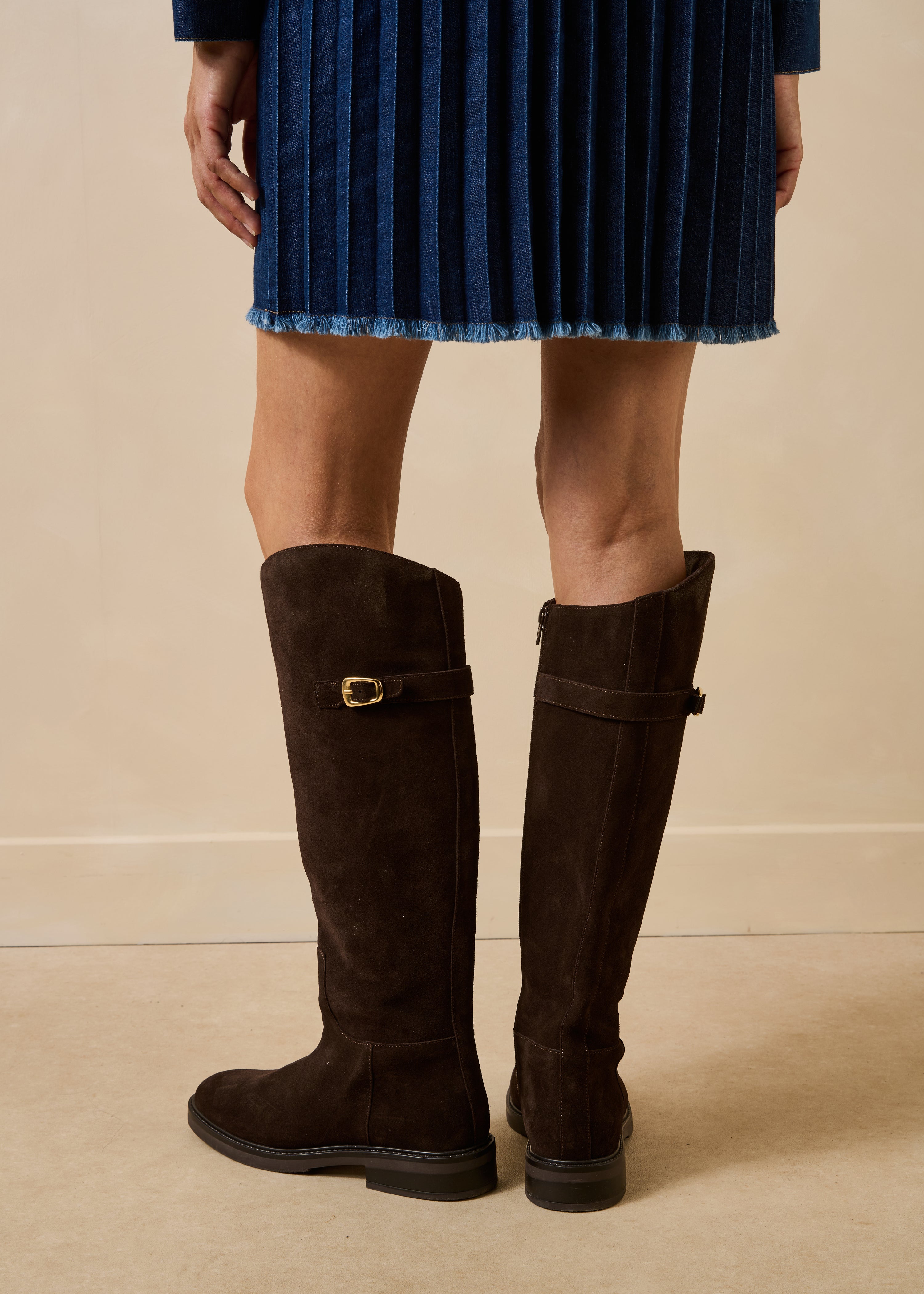 la-f-e-marabout-e-grimer-stiefel-braun-wildleder-reiterstil image 4