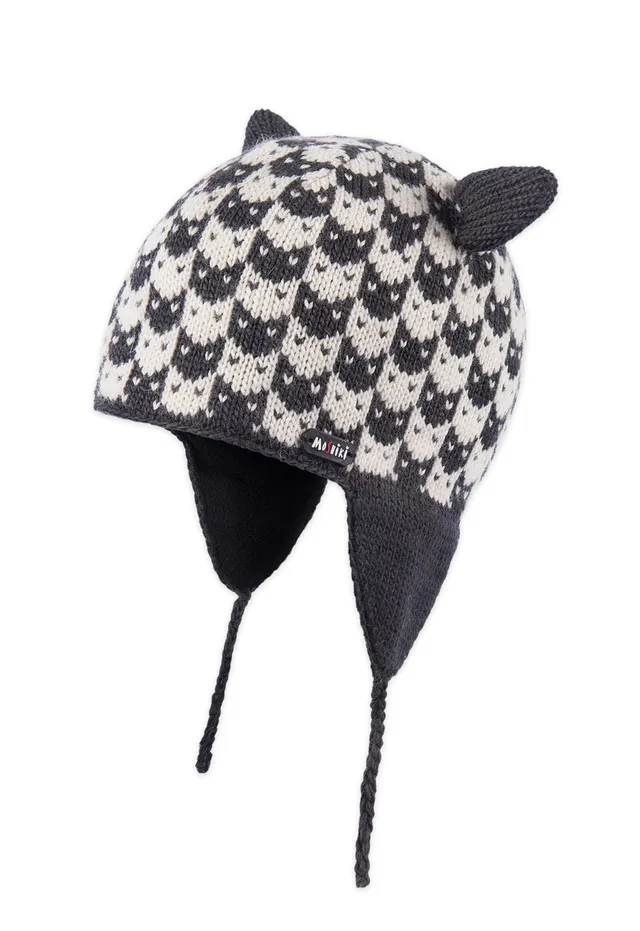 moshiki-candy-hakku-flap-small-strickm-tze-grau-gr-52-wolle image 1