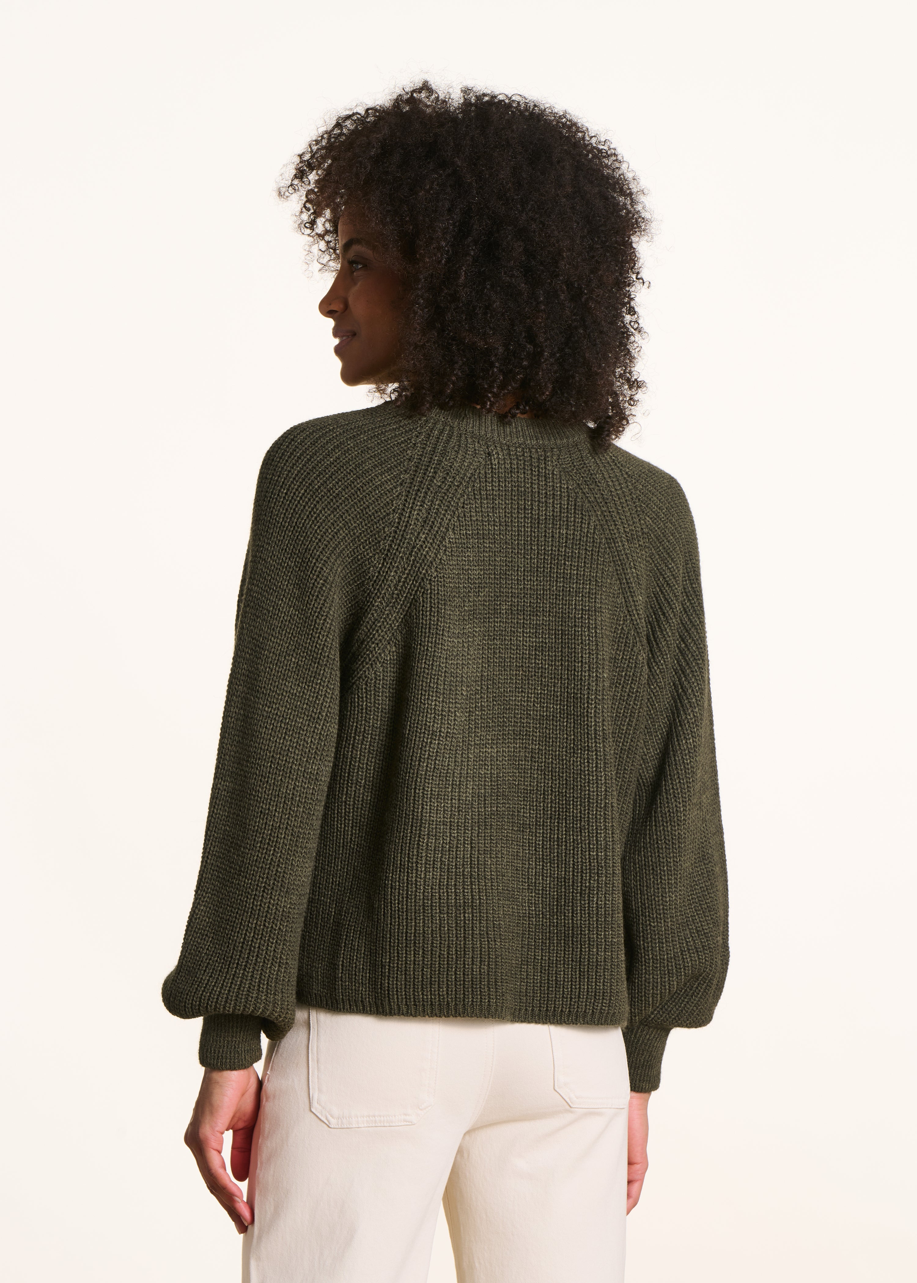 la-f-e-marabout-e-egiste-pullover-khaki-rundhals-langarm image 3
