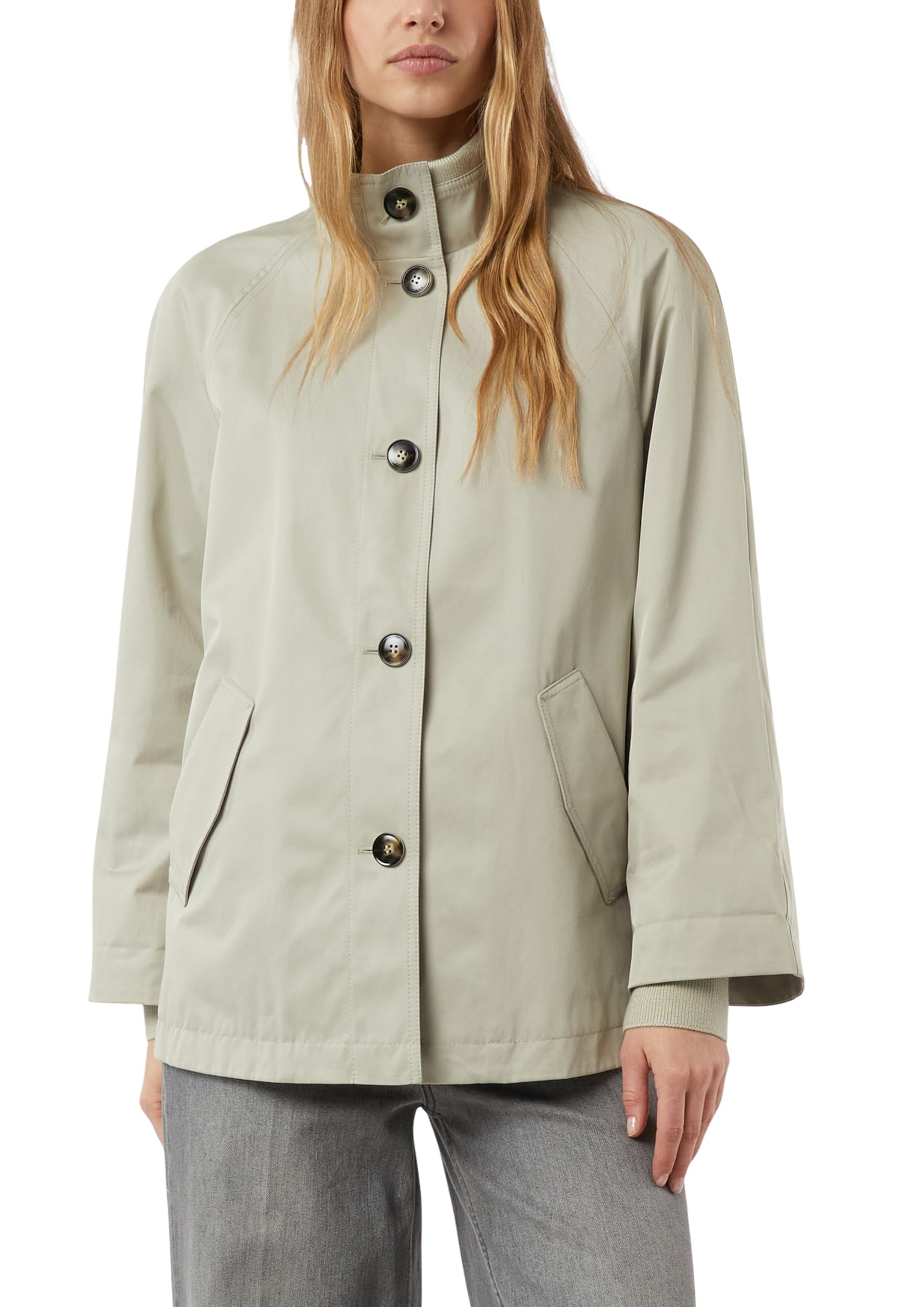 comma-cape-jacke-xs-beige-stehkragen-relaxed-fit image 1