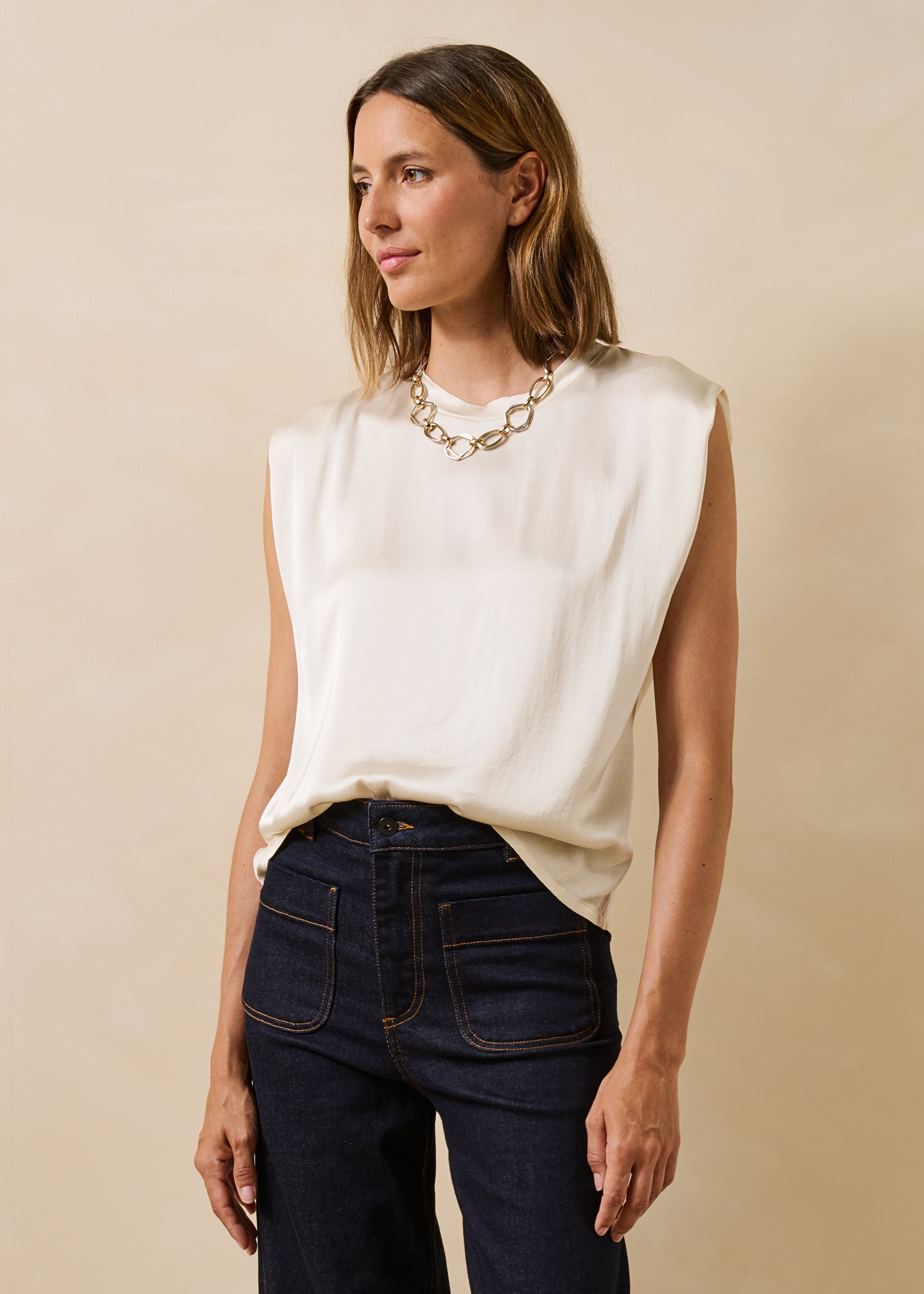 la-f-e-marabout-e-garlis-top-ecru-satin-gr-36 image 1