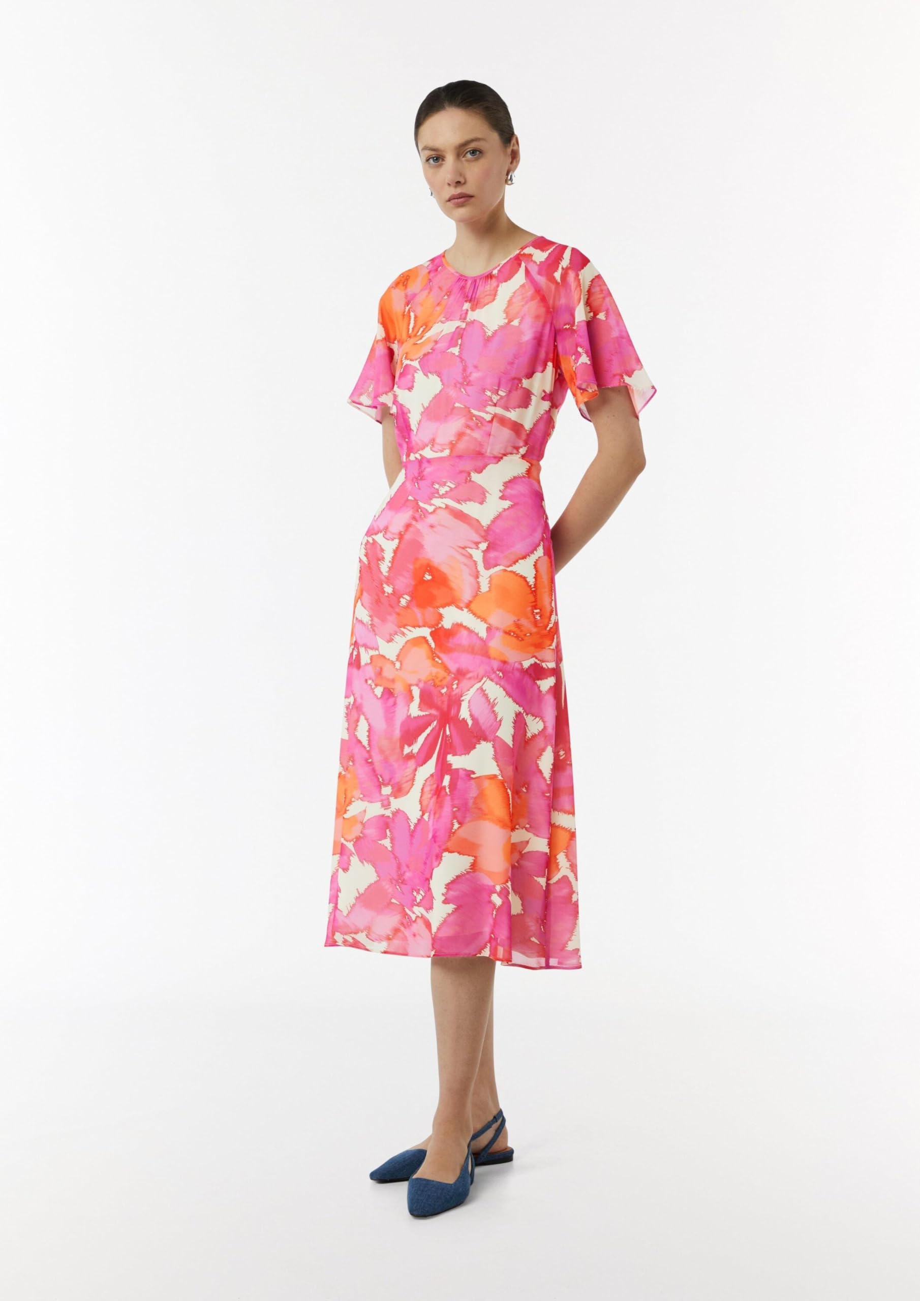comma-midi-kleid-all-over-print-kleid-gr-44 image 7