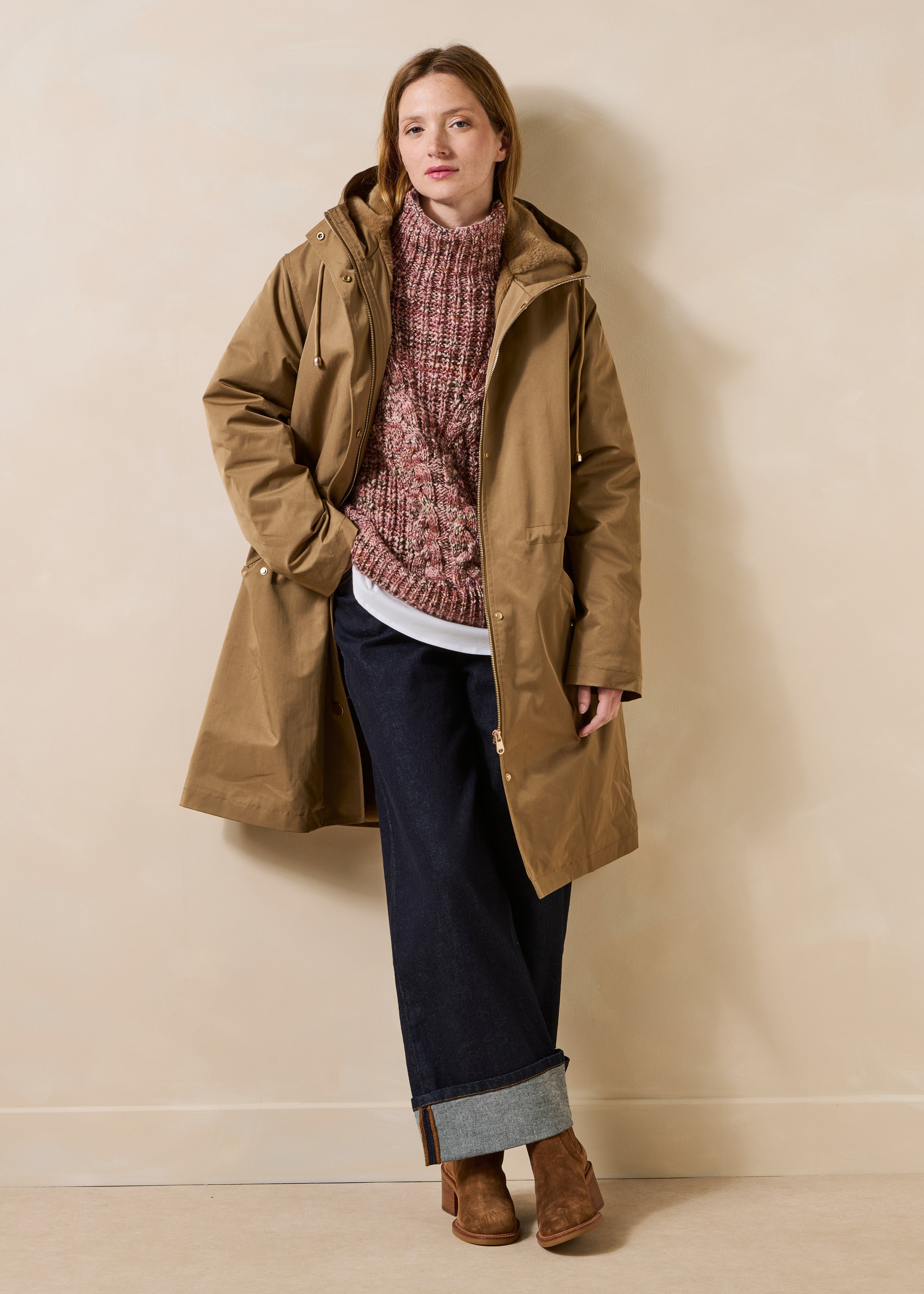 la-f-e-marabout-e-granix-parka-beige-lang-mit-kunstfell image 1