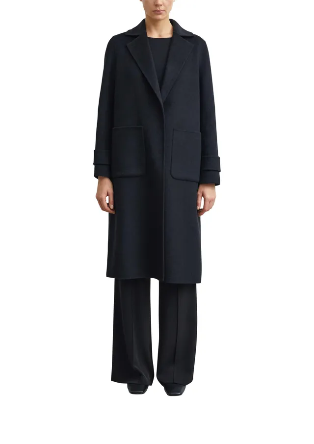 comma-coats-outdoor-mantel-doubleface-mantel-bordeaux-relaxed-fit image 1
