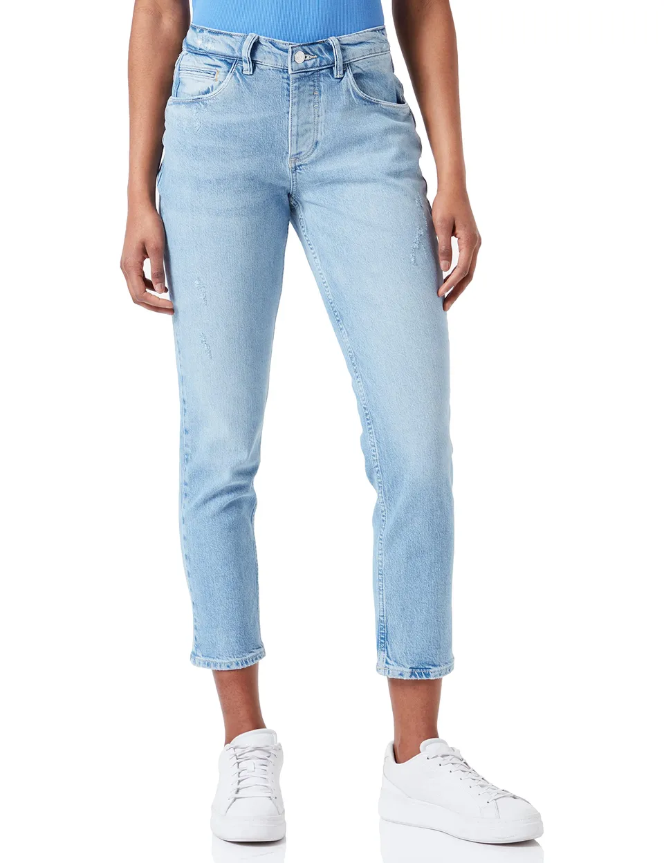 comma-ci-freizeithose-damen-jeans-hellblau-54z2-bootcut image 1
