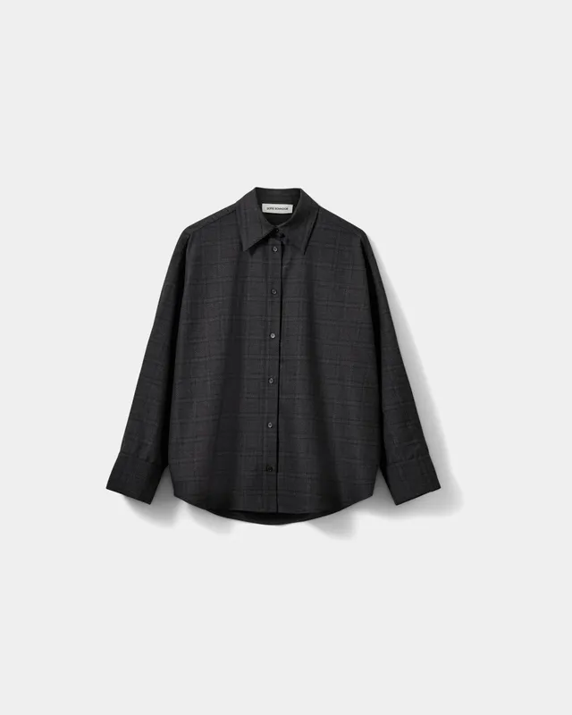 sofie-schnoor-women-simasw-oversized-shirt-grau-karo image 1