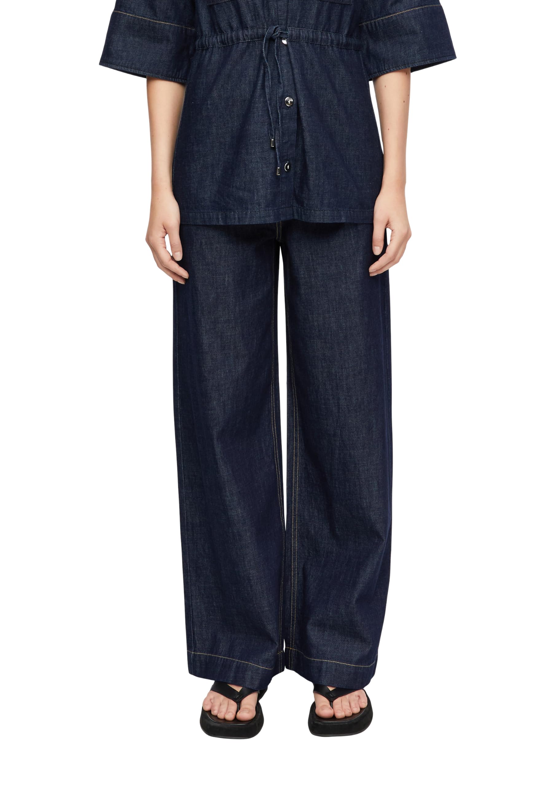 comma-wide-leg-jeans-damen-high-rise-denim image 1