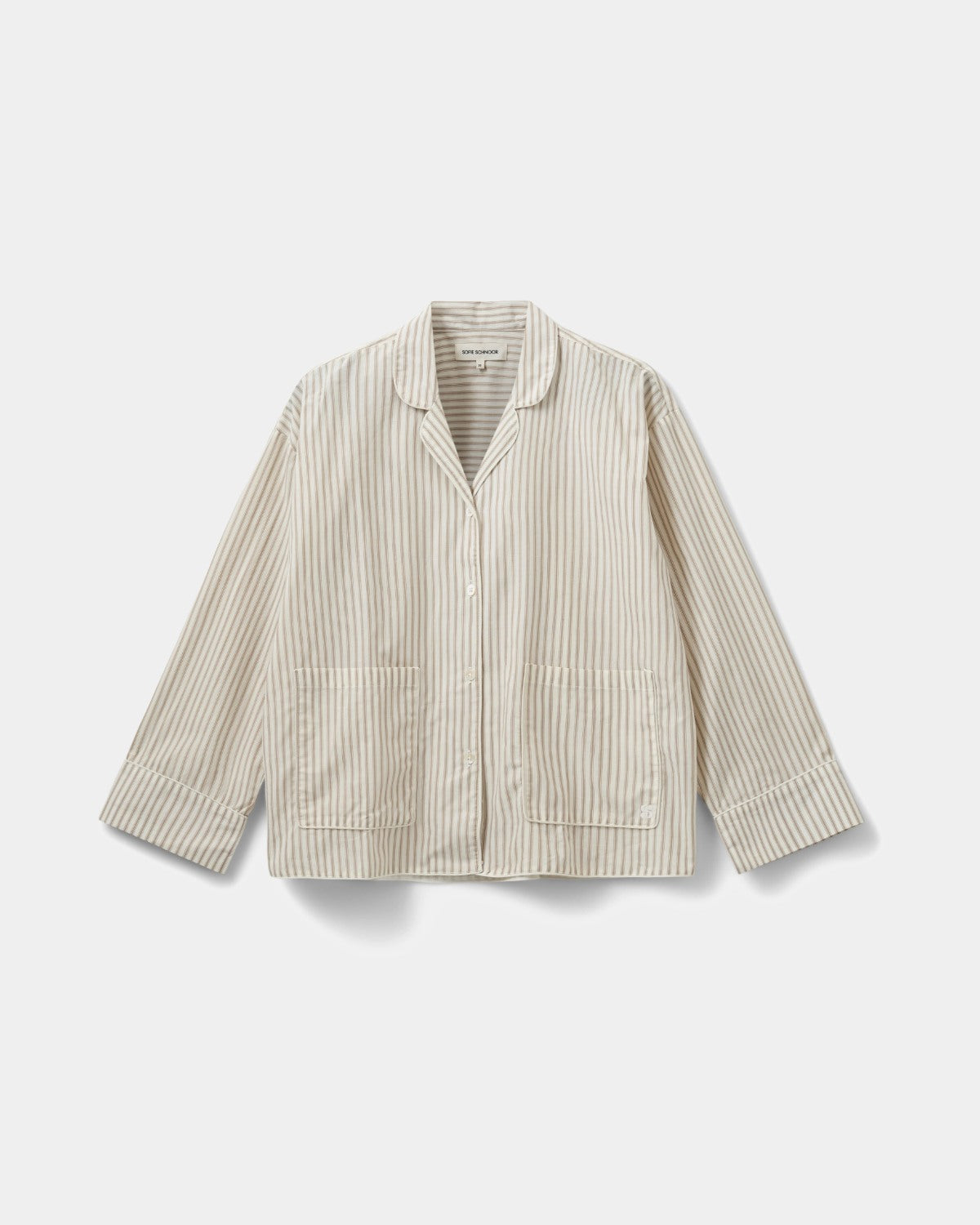sofie-schnoor-women-imanasw-shirt-hemd-braun-gestreift image 1