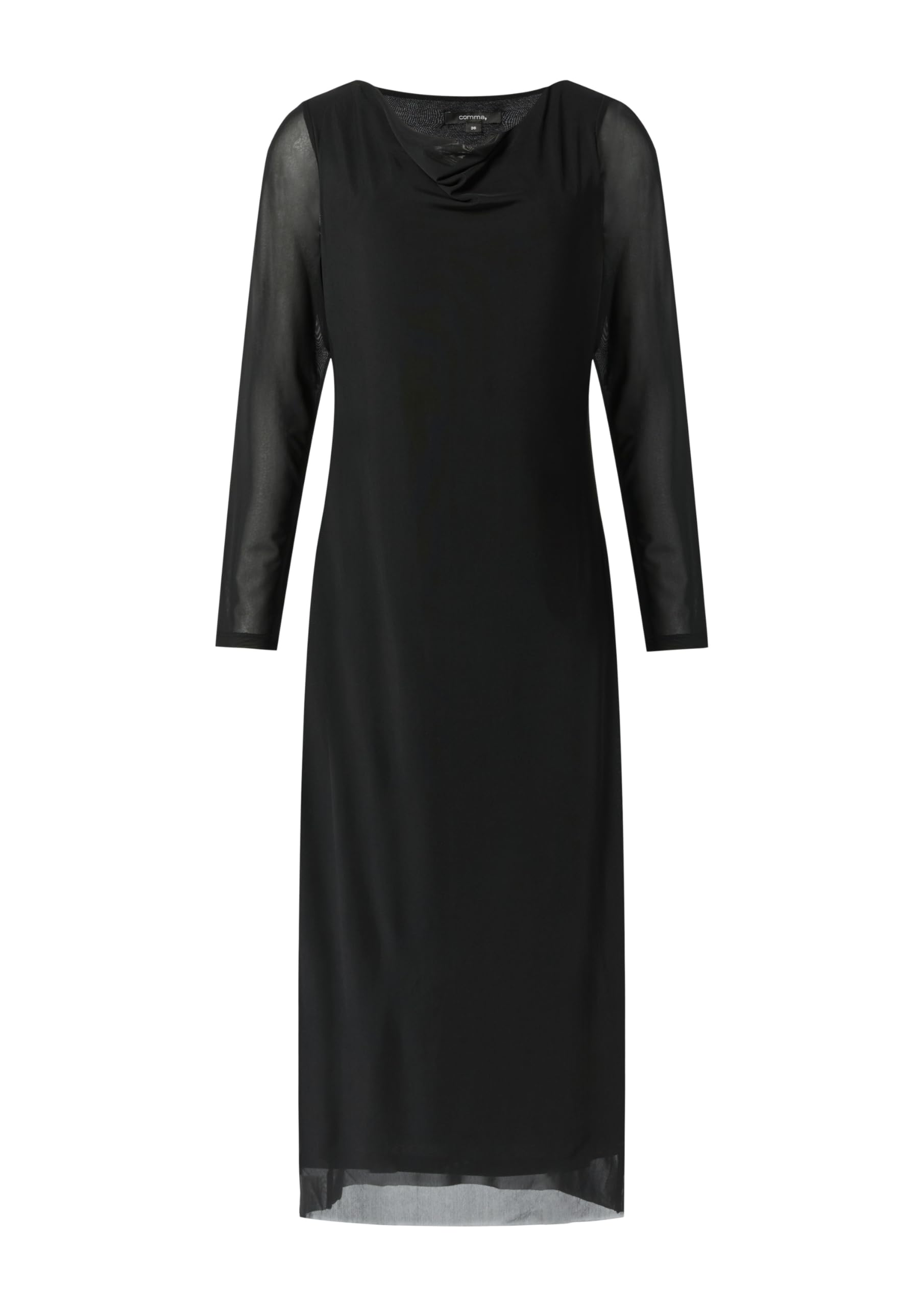comma-2158110-kleid-mit-mesh-damenkleid-gr-40 image 3