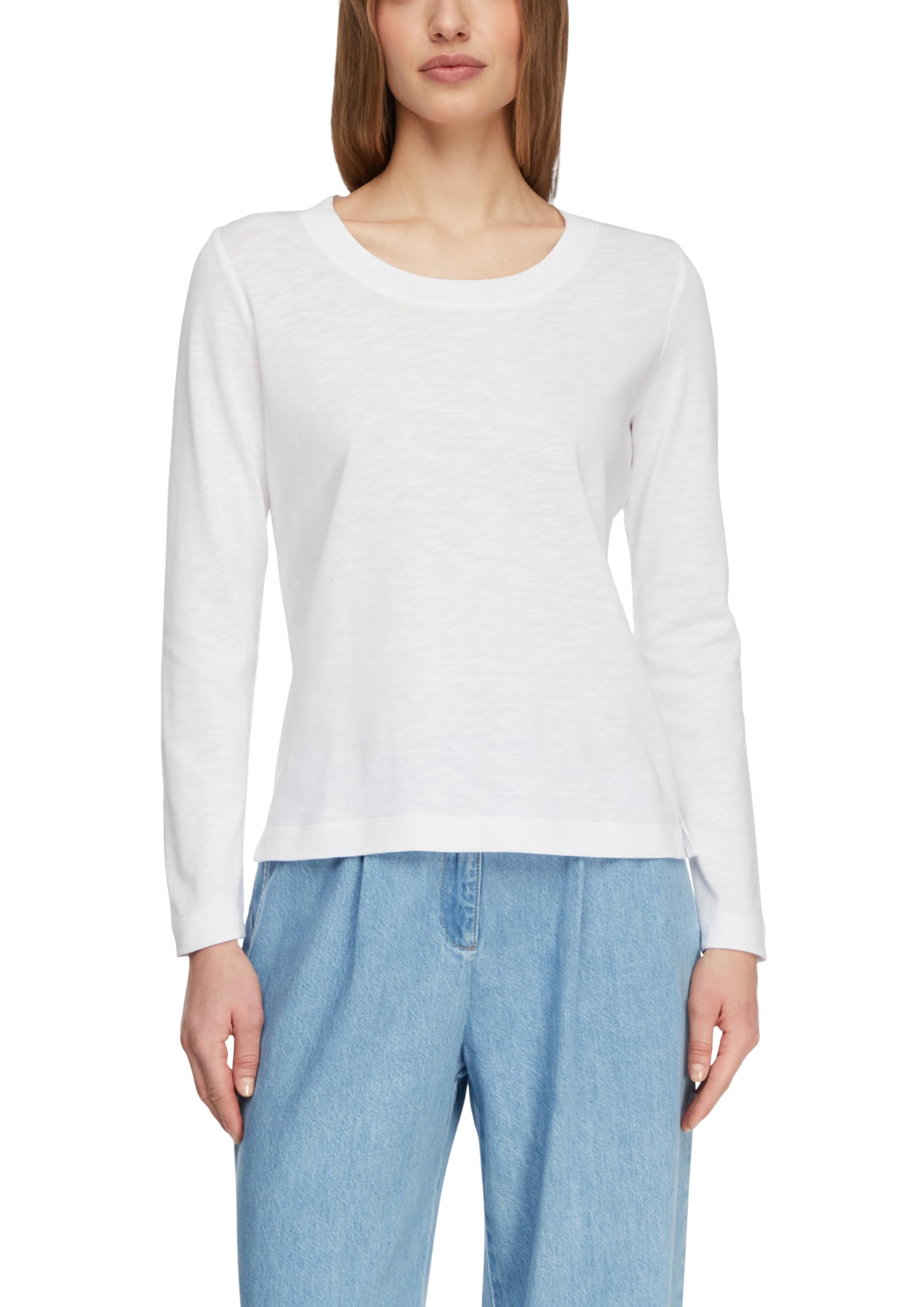 comma-2177491-t-shirt-langarm-rundhals-jersey image 1
