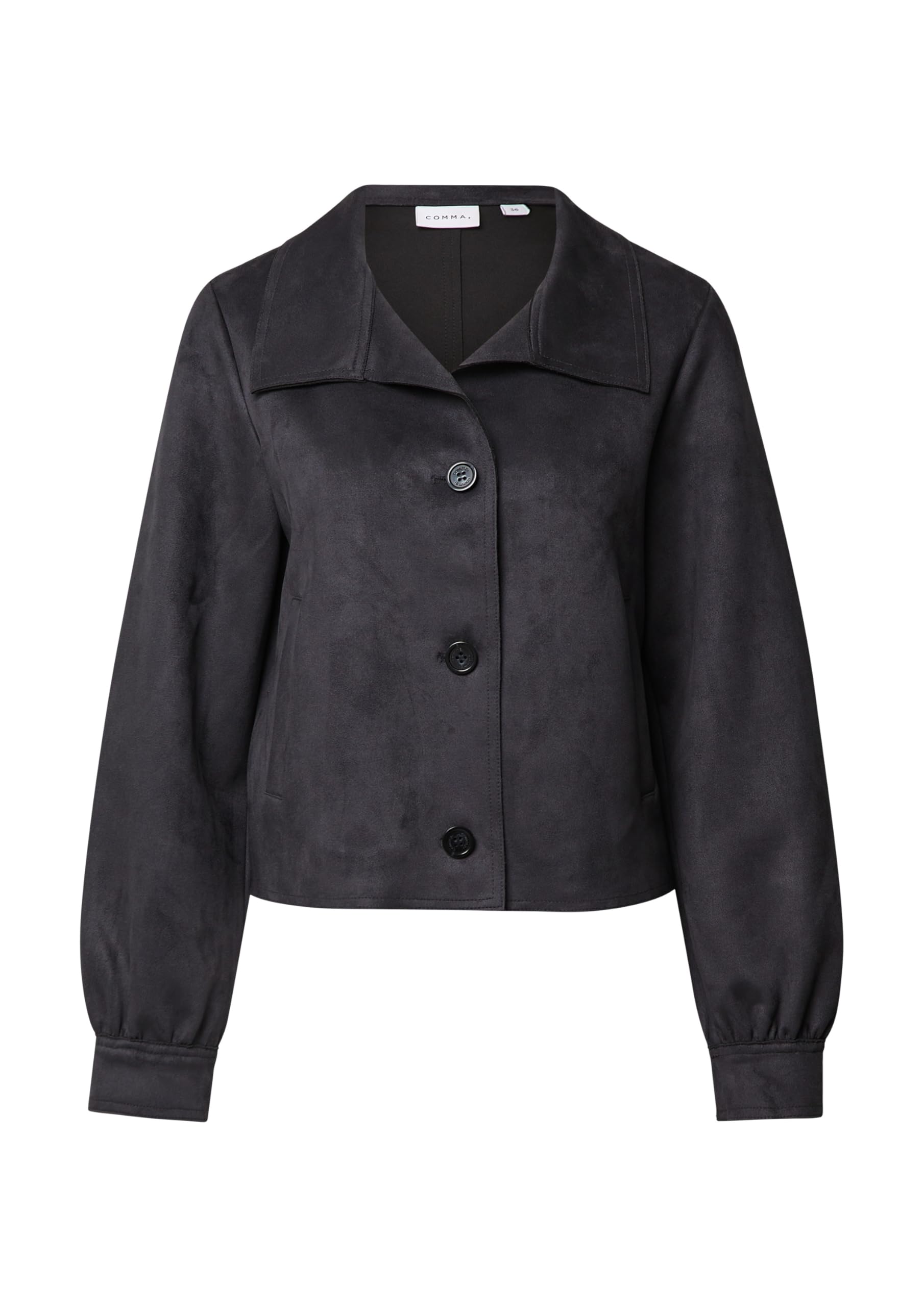 comma-velourslederoptik-jacke-kurzjacke-gr-e-34-ballon-rmel image 4