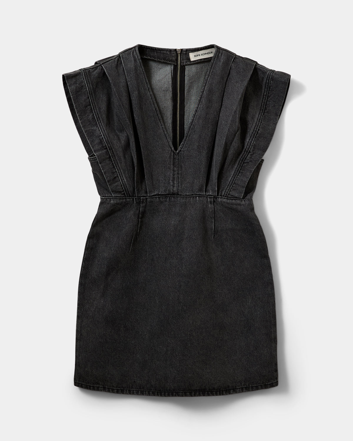 sofie-schnoor-women-enyasw-midi-denim-kleid-schwarz image 1