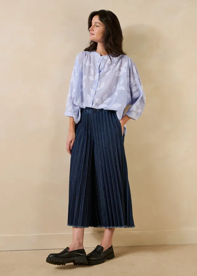 la-f-e-marabout-e-damaso-jeans-blau-denim-plissee-culotte image 1
