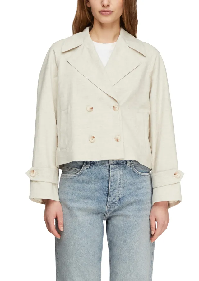 comma-jackets-indoor-jacke-baumwoll-leinen-boxy-fit image 1