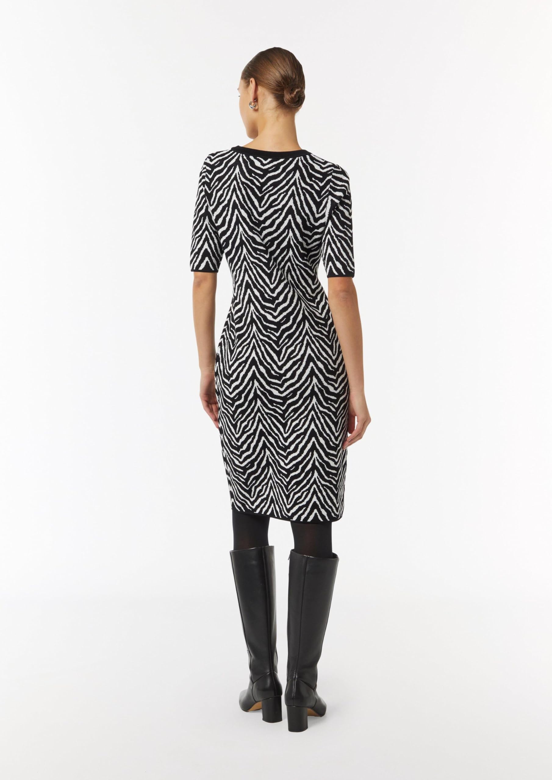 comma-dresses-strickkleid-animal-muster-gr-e-40-schmal image 8