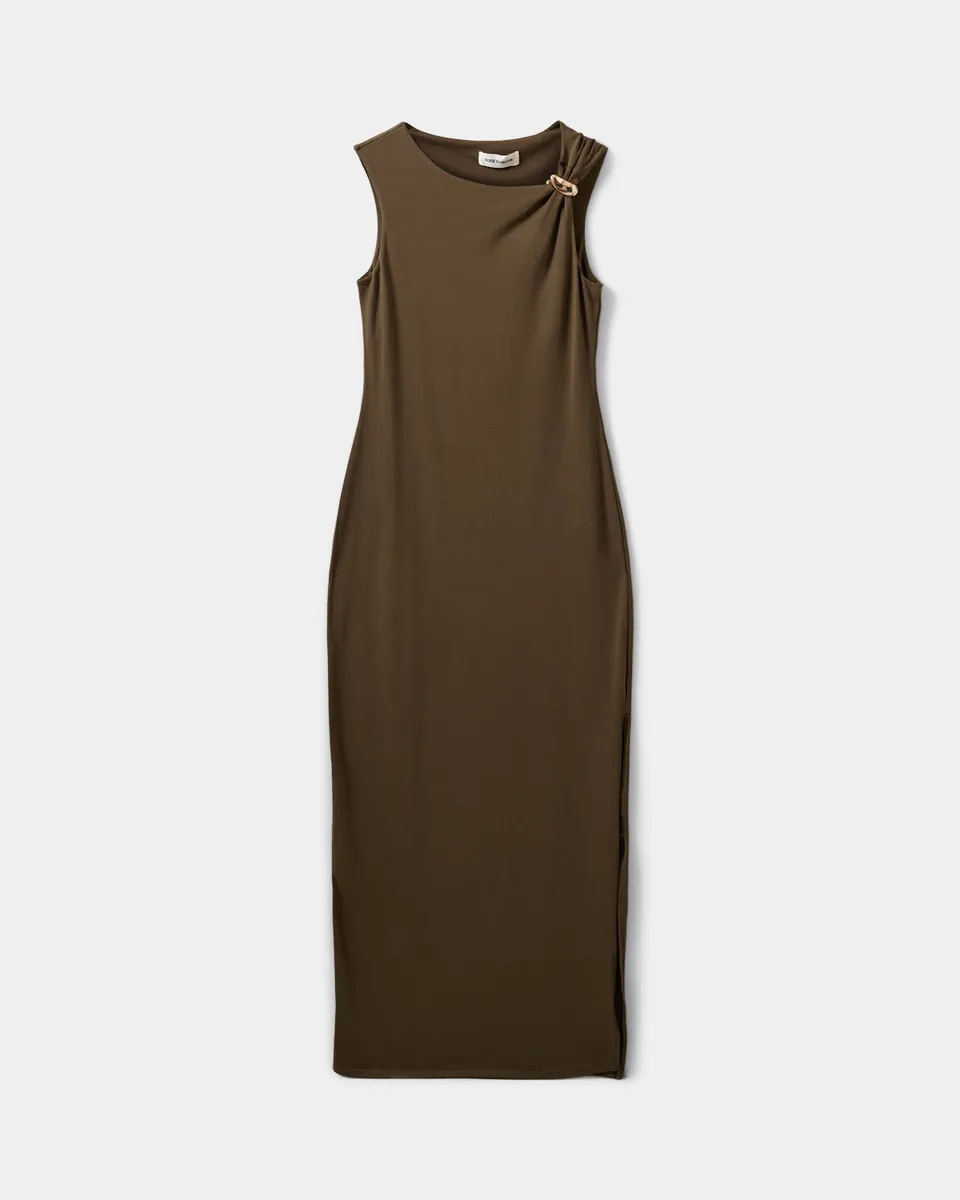 sofie-schnoor-ragnisw-maxikleid-s262331-olive-brown image 1