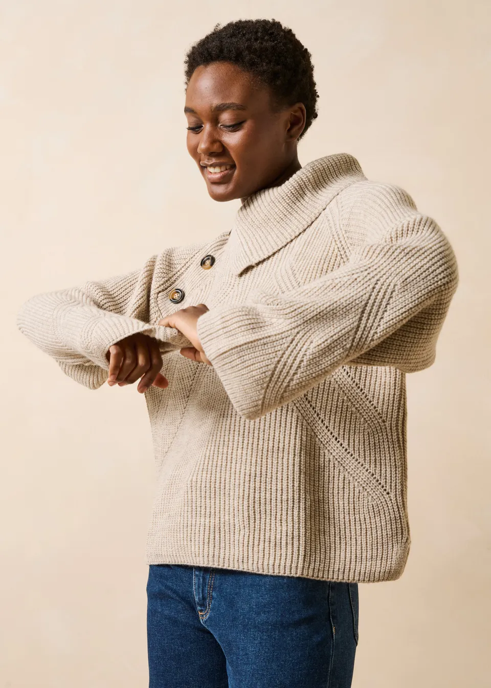 la-f-e-marabout-e-galacto-pullover-beige-rippstrick image 1