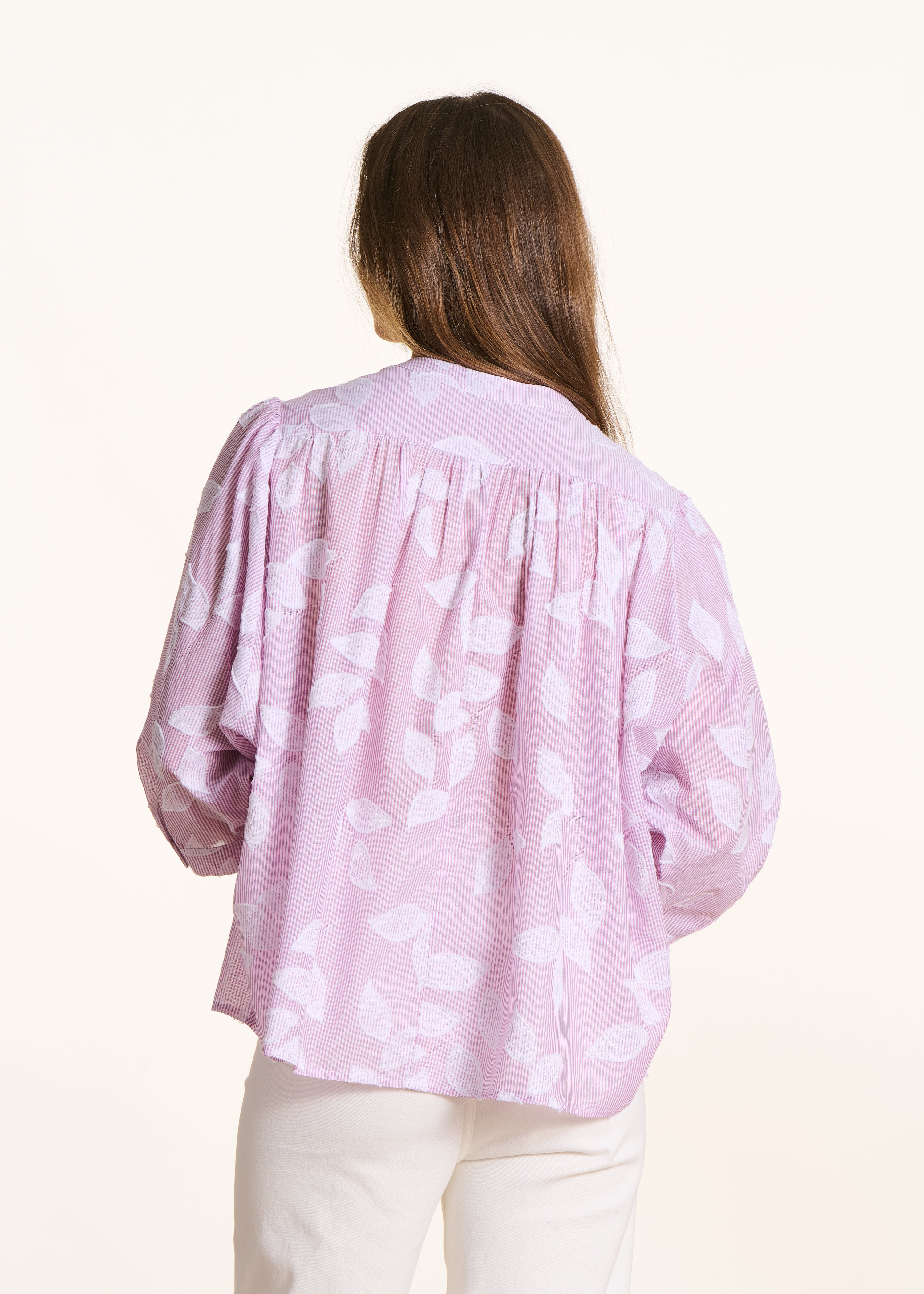 la-f-e-marabout-e-chemises-bluse-rosa-floral-3-4-arm image 3