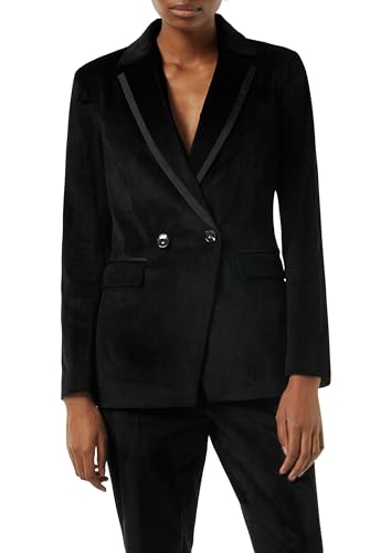 comma-samt-blazer-mit-satin-details-blazer-gr-e-42-gef-ttert image 7