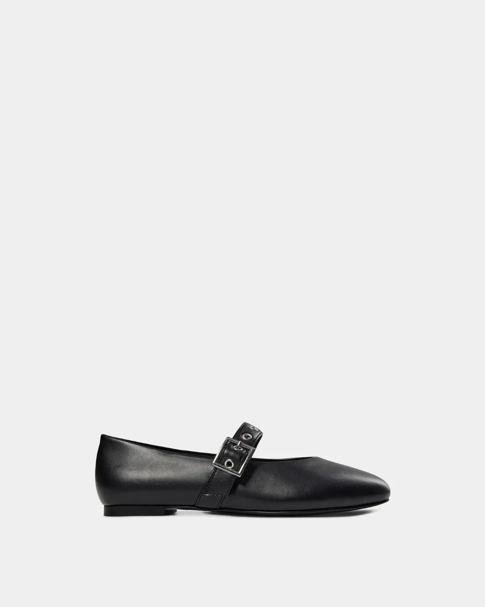 sofie-schnoor-young-fridasy-ballerina-schwarz-leder-riemen image 1