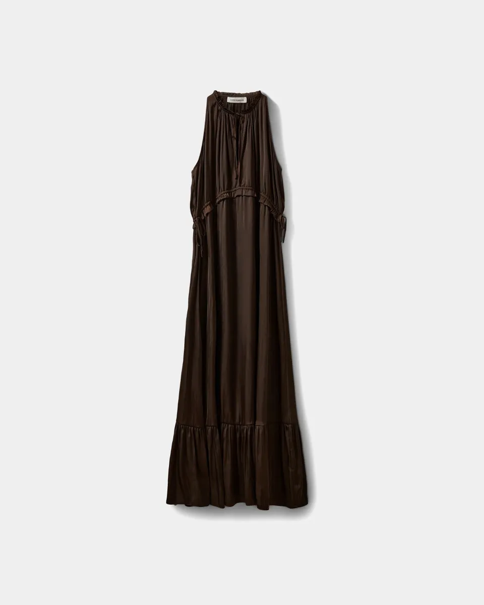 sofie-schnoor-women-melsw-halter-neck-maxikleid-braun-v-ausschnitt image 1