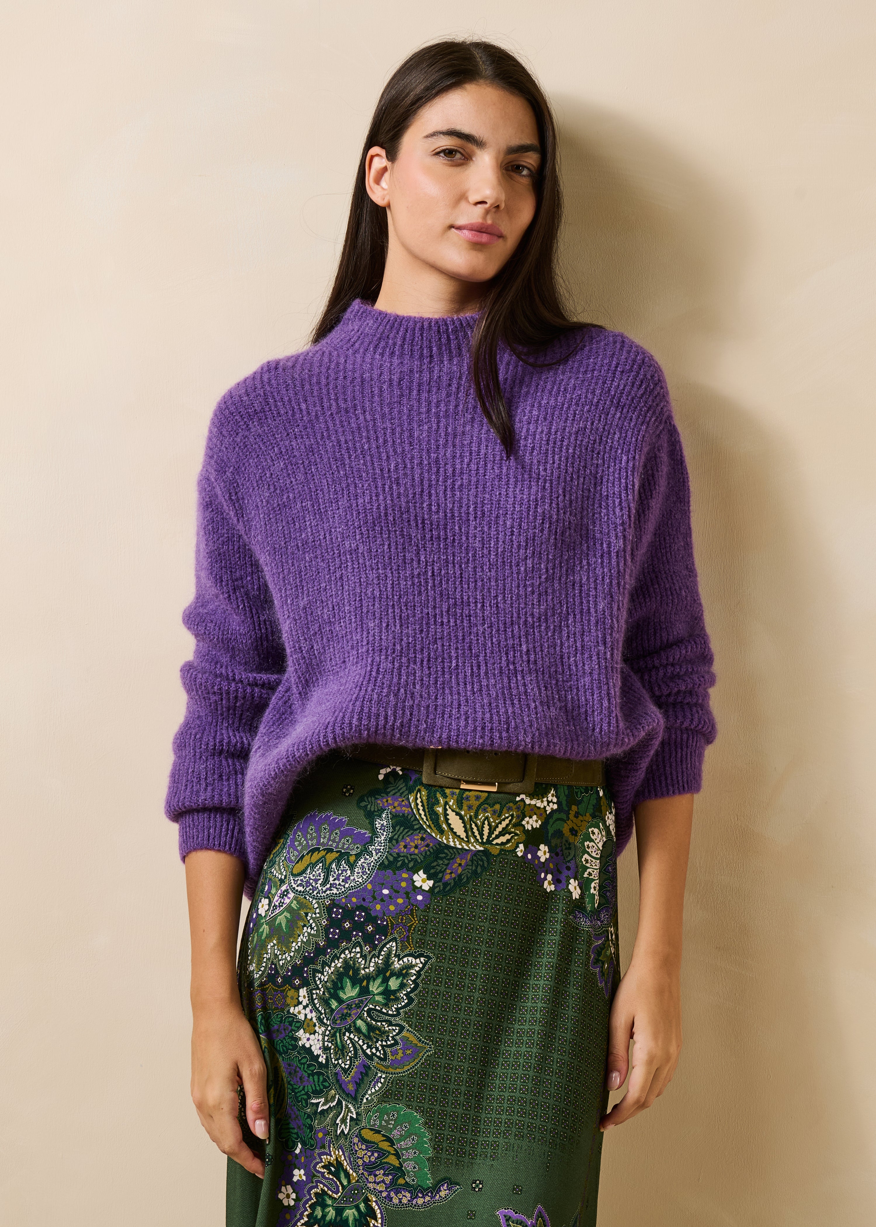 la-f-e-marabout-e-galabi-pullover-damen-violett-wolle image 1