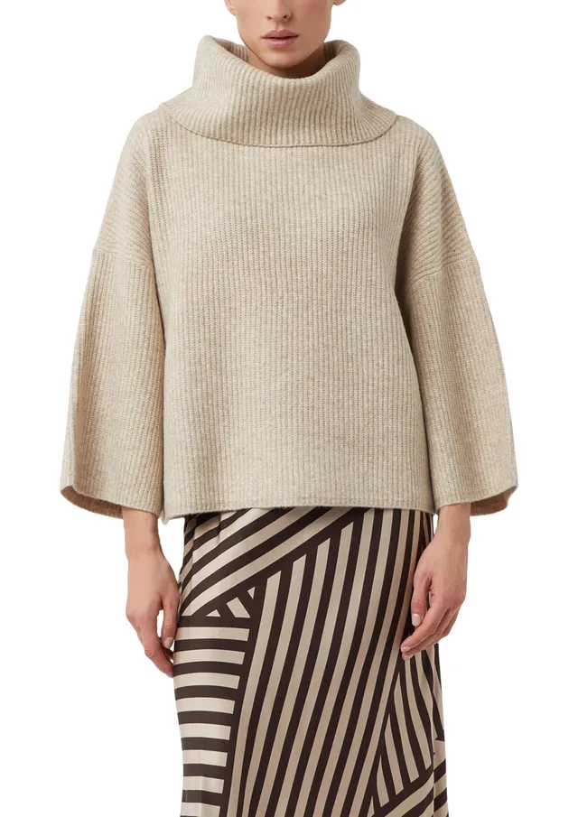 comma-ponchos-poncho-pullover-boxy-fit-sandfarben-xl image 1