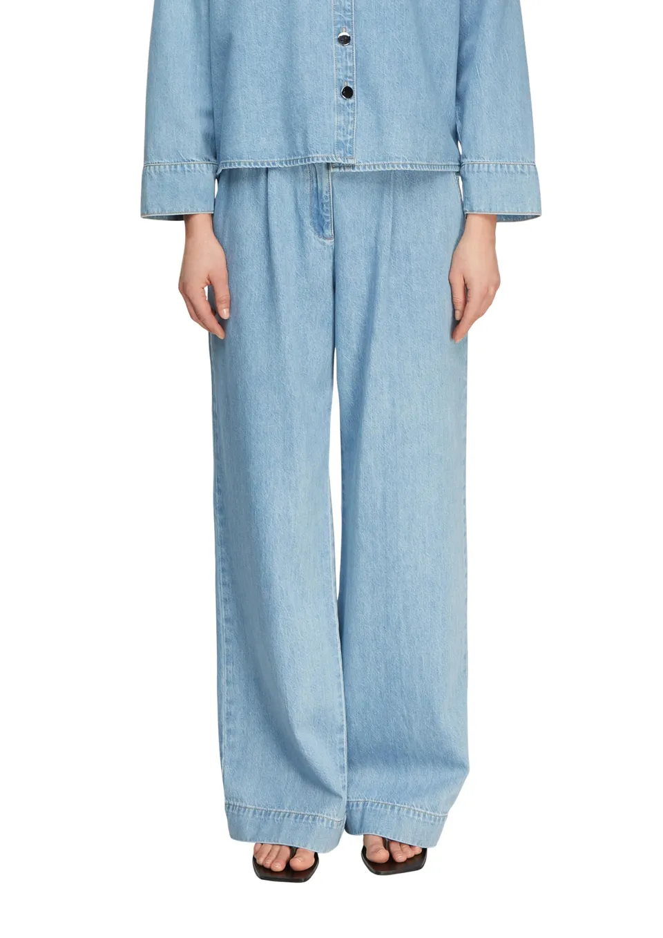 comma-wide-leg-jeans-high-rise-gr-38-damen-jeans image 1