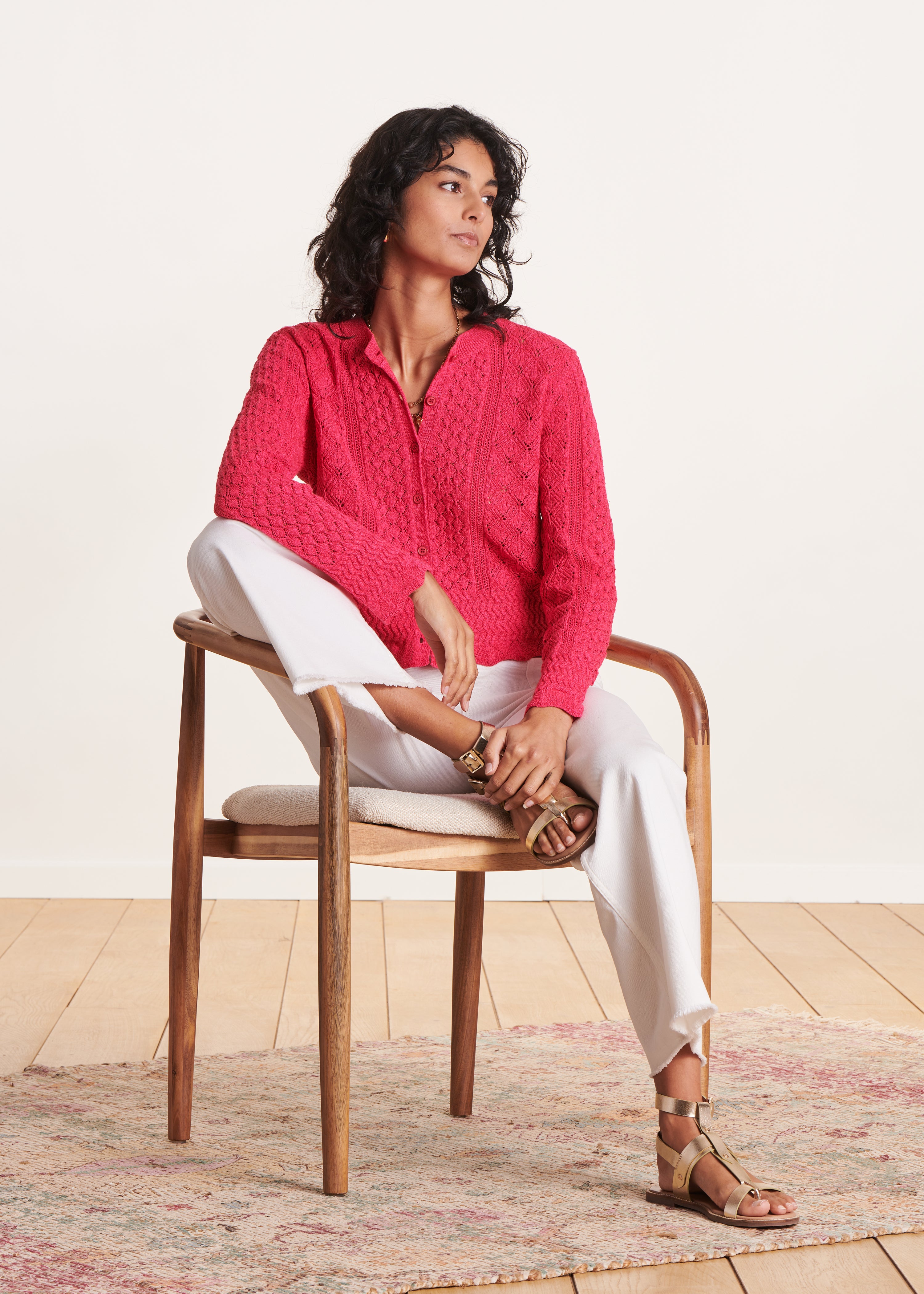 la-f-e-marabout-e-pulls-gilets-dinan-strickjacke-azalee-lochstrick image 1