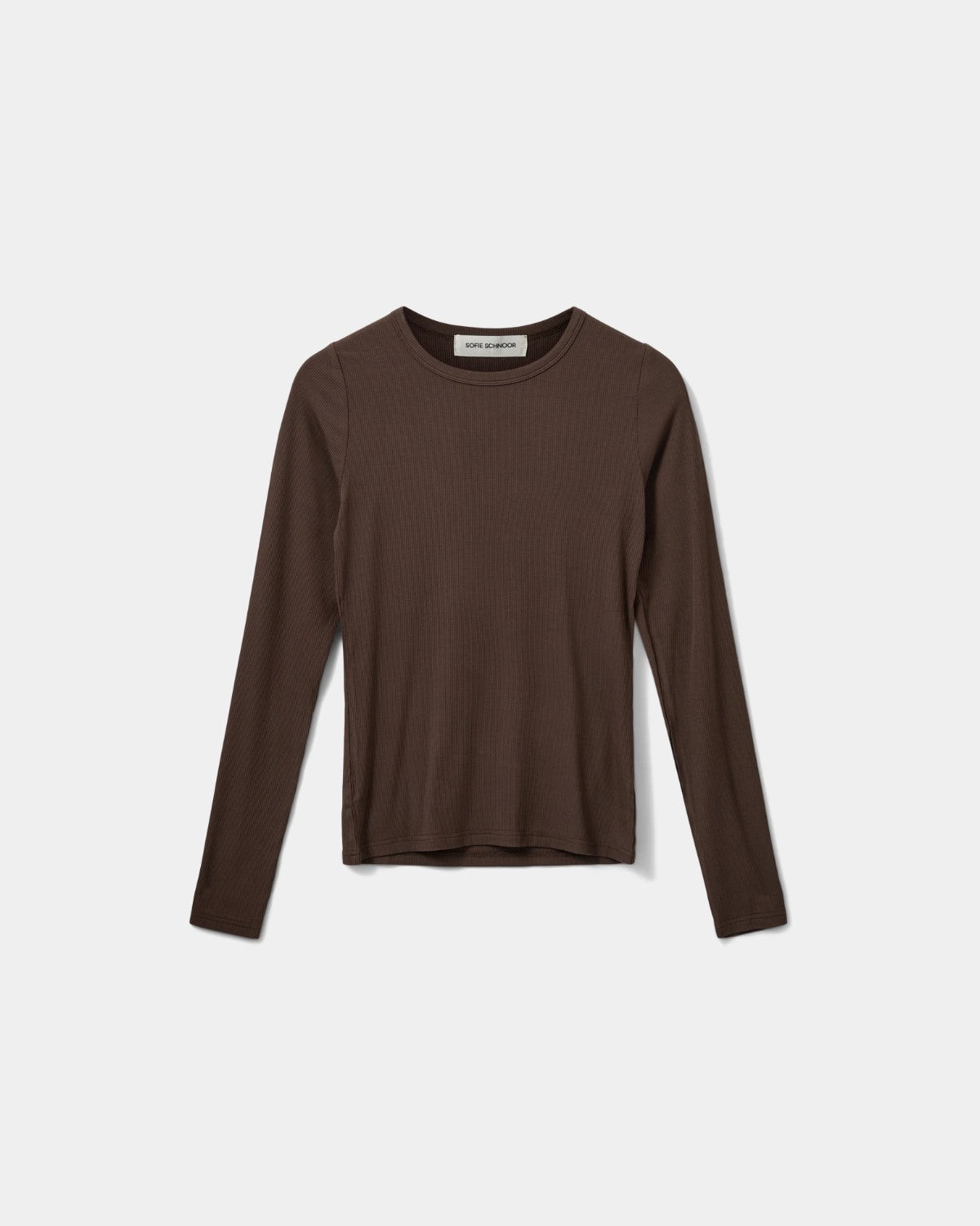sofie-schnoor-women-petriciasw-langarmshirt-brown-fudge-slim image 1
