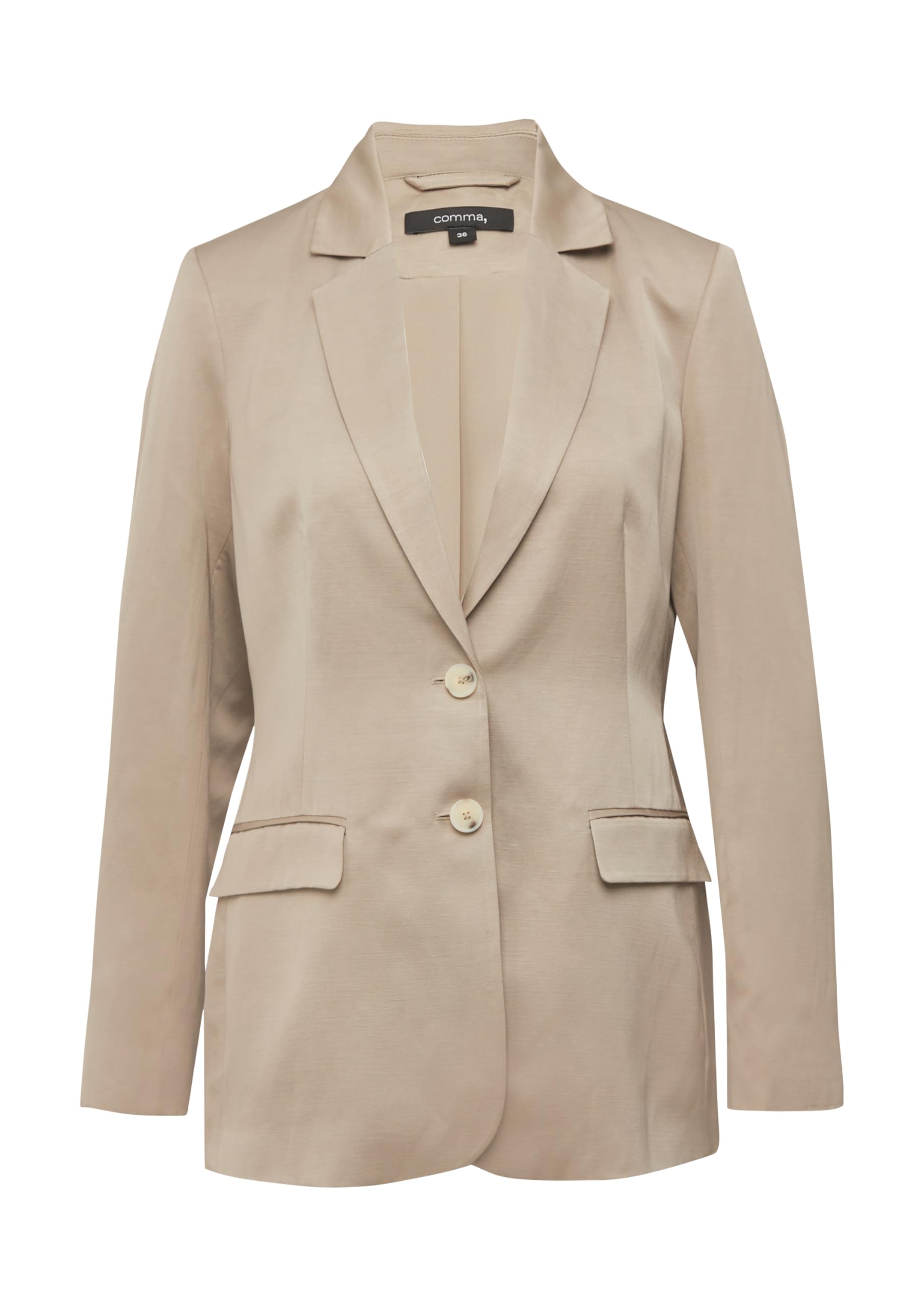 comma-satin-blazer-leinenmix-regular-fit image 3