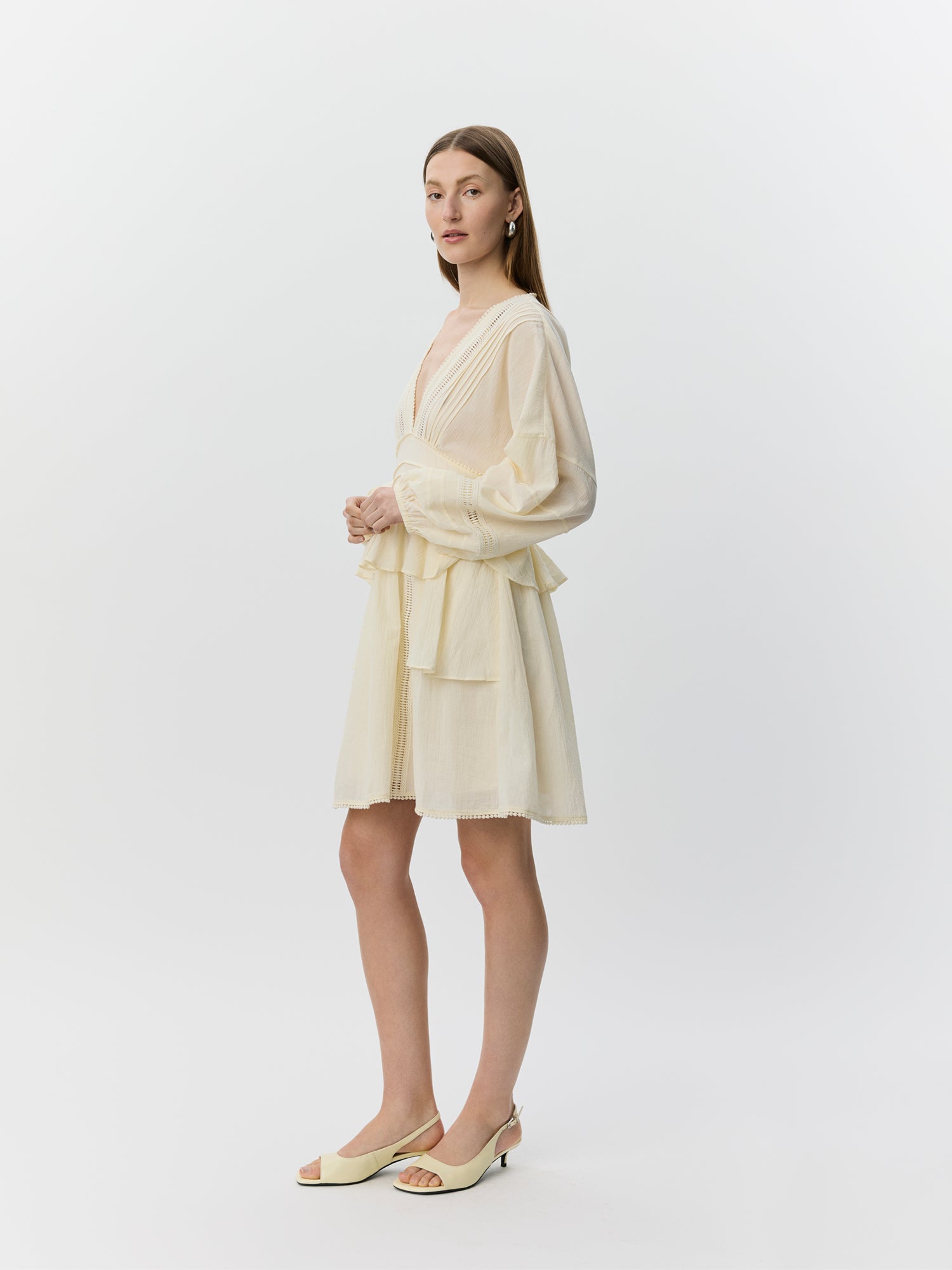 sofie-schnoor-women-jouvesw-midi-kleid-cream-white image 3