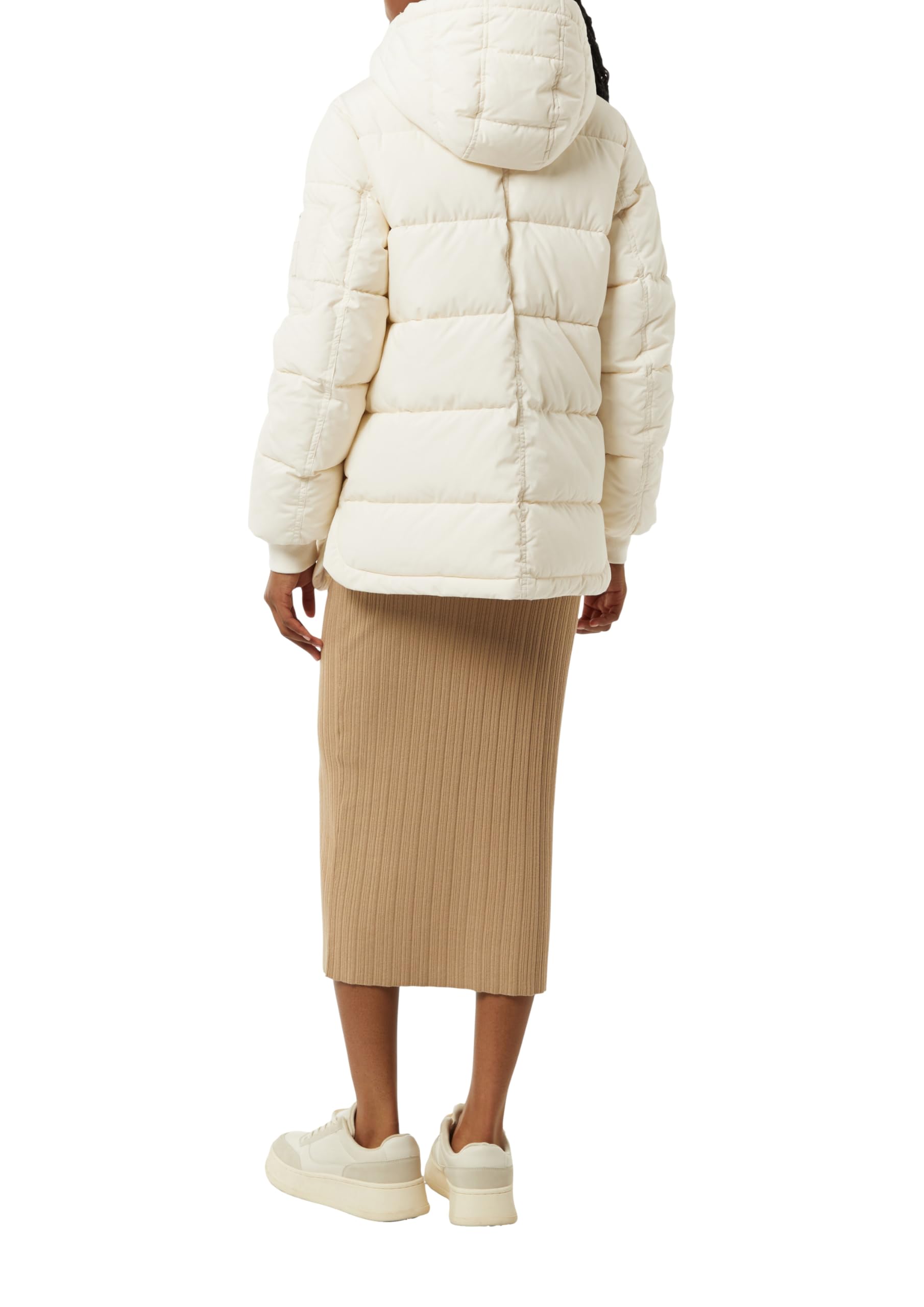 comma-steppjacke-damen-gr-40-beige-kapuze-baumwolle image 2
