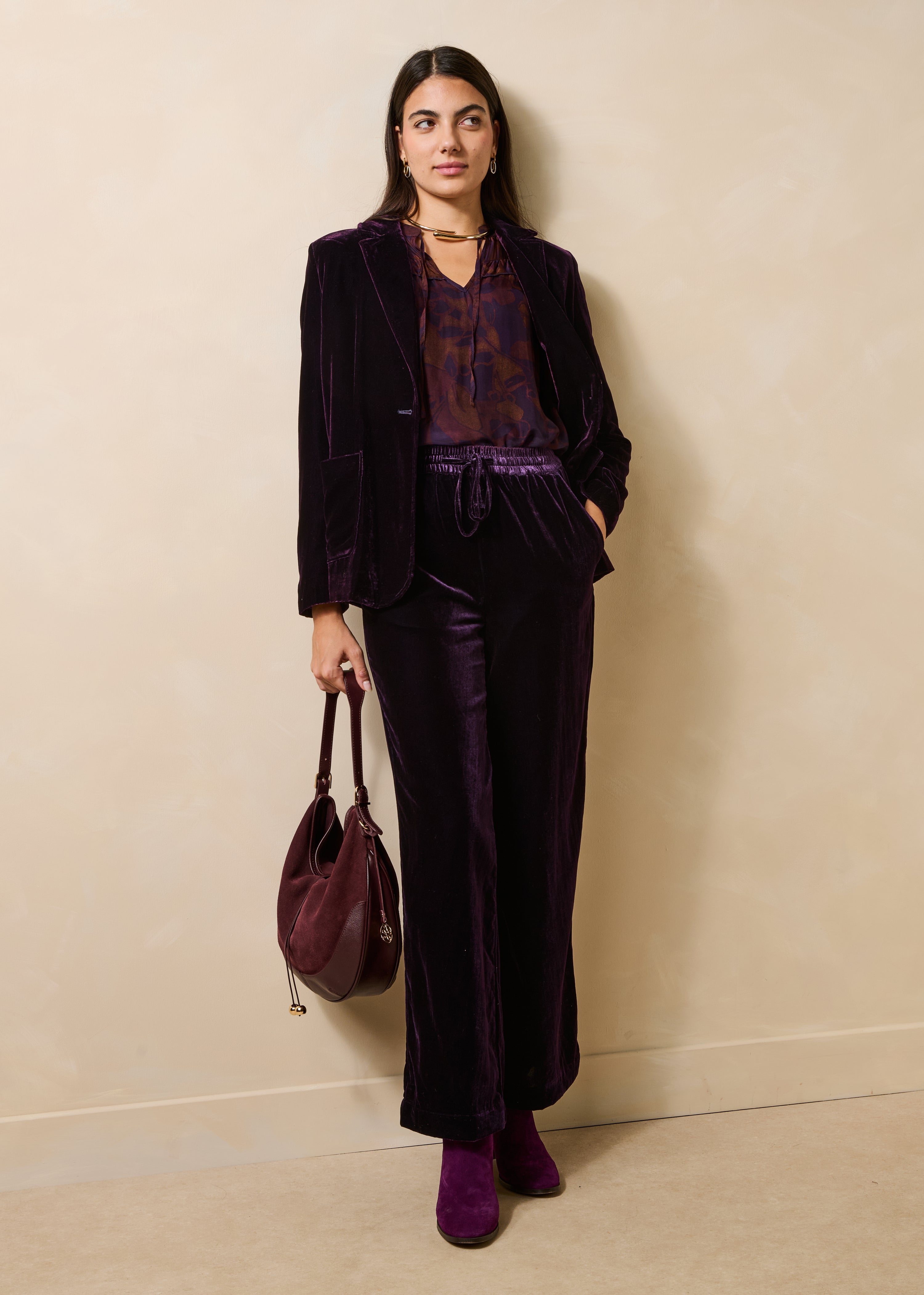 la-f-e-marabout-e-belina-blazer-samt-bordeaux-34-44 image 2