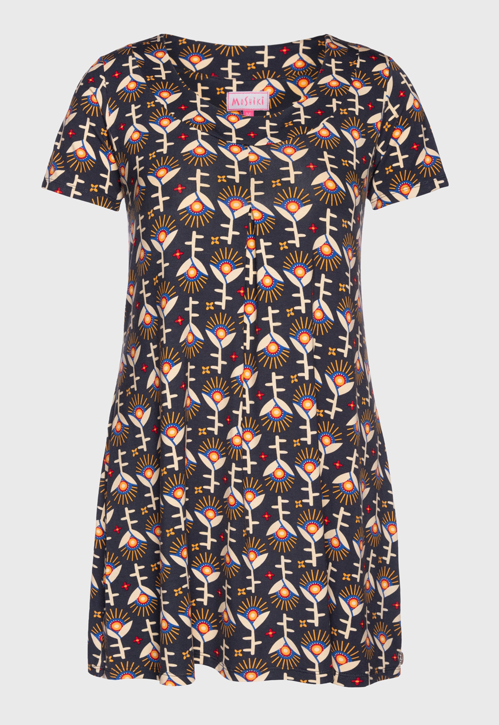 moshiki-dress-s26dress-v3-kurzarmkleid-viskose-85-cm image 1