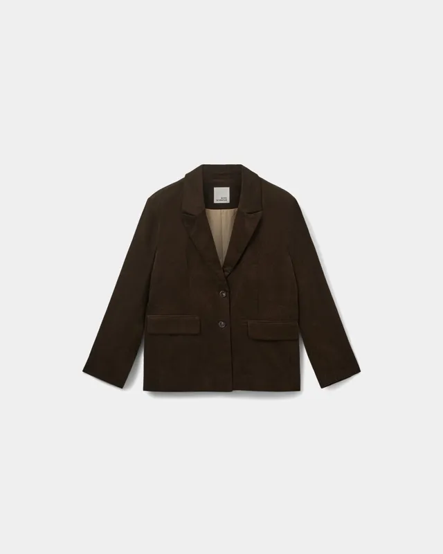 sofie-schnoor-pennysw-blazer-damen-dunkelbraun-samt-baumwolle image 1
