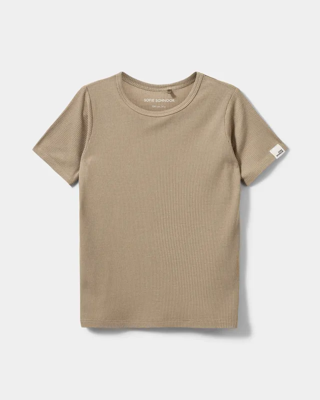 sofie-schnoor-kids-pipersk-t-shirt-dark-sand-viskose image 1