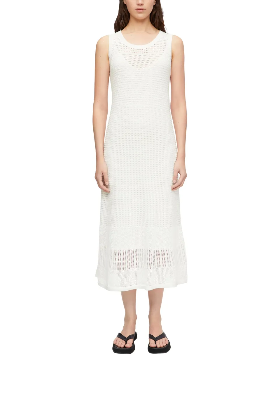 comma-dresses-fit-and-flare-strickkleid-midi-gr-40 image 1