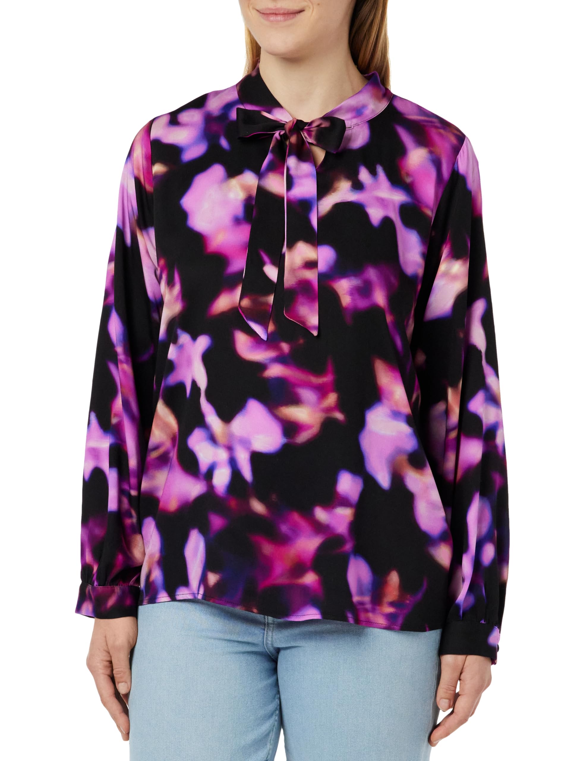 comma-blouses-schluppenbluse-gr-38-allover-muster image 7