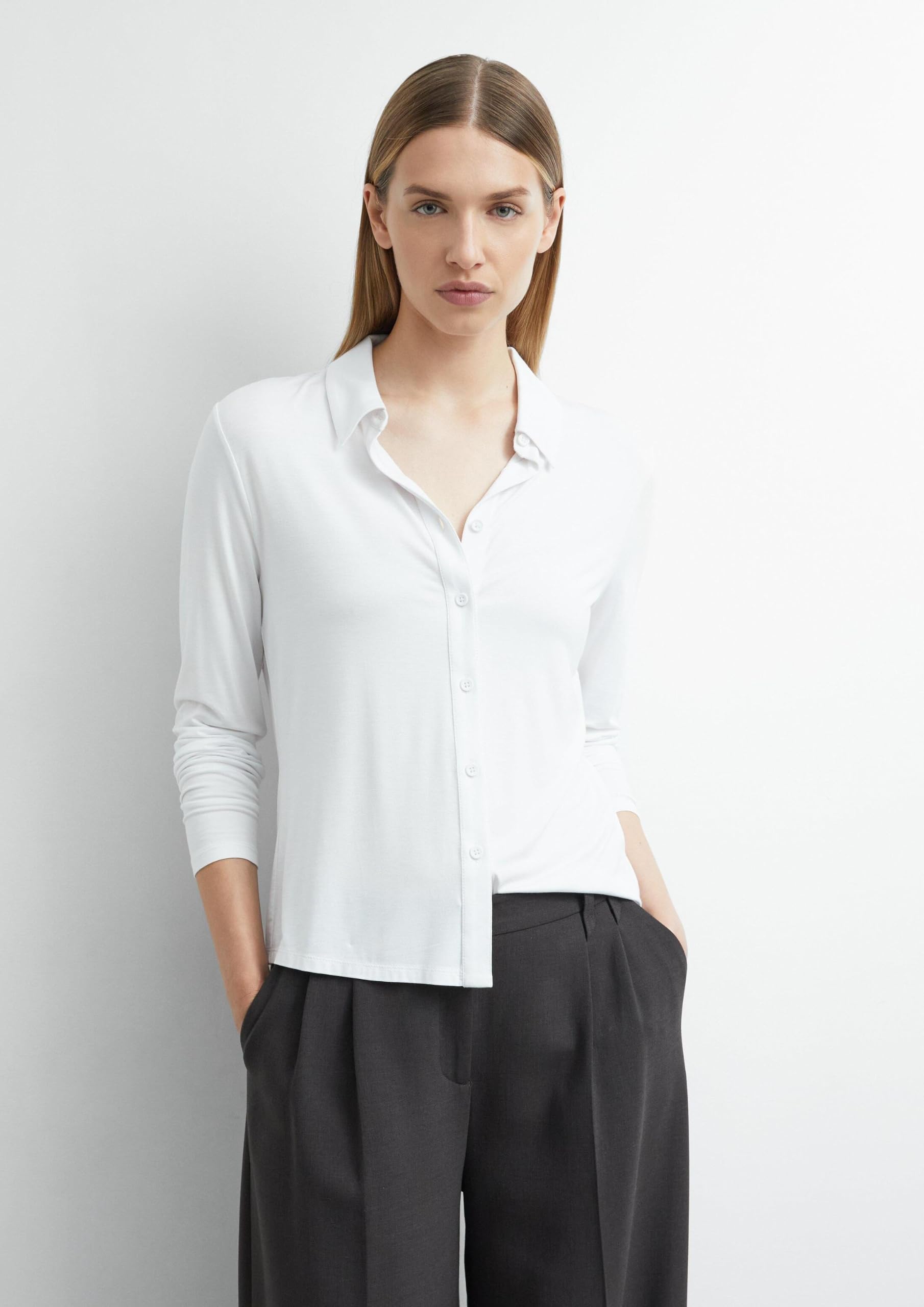 comma-jersey-bluse-hemdkragen-gr-34 image 6