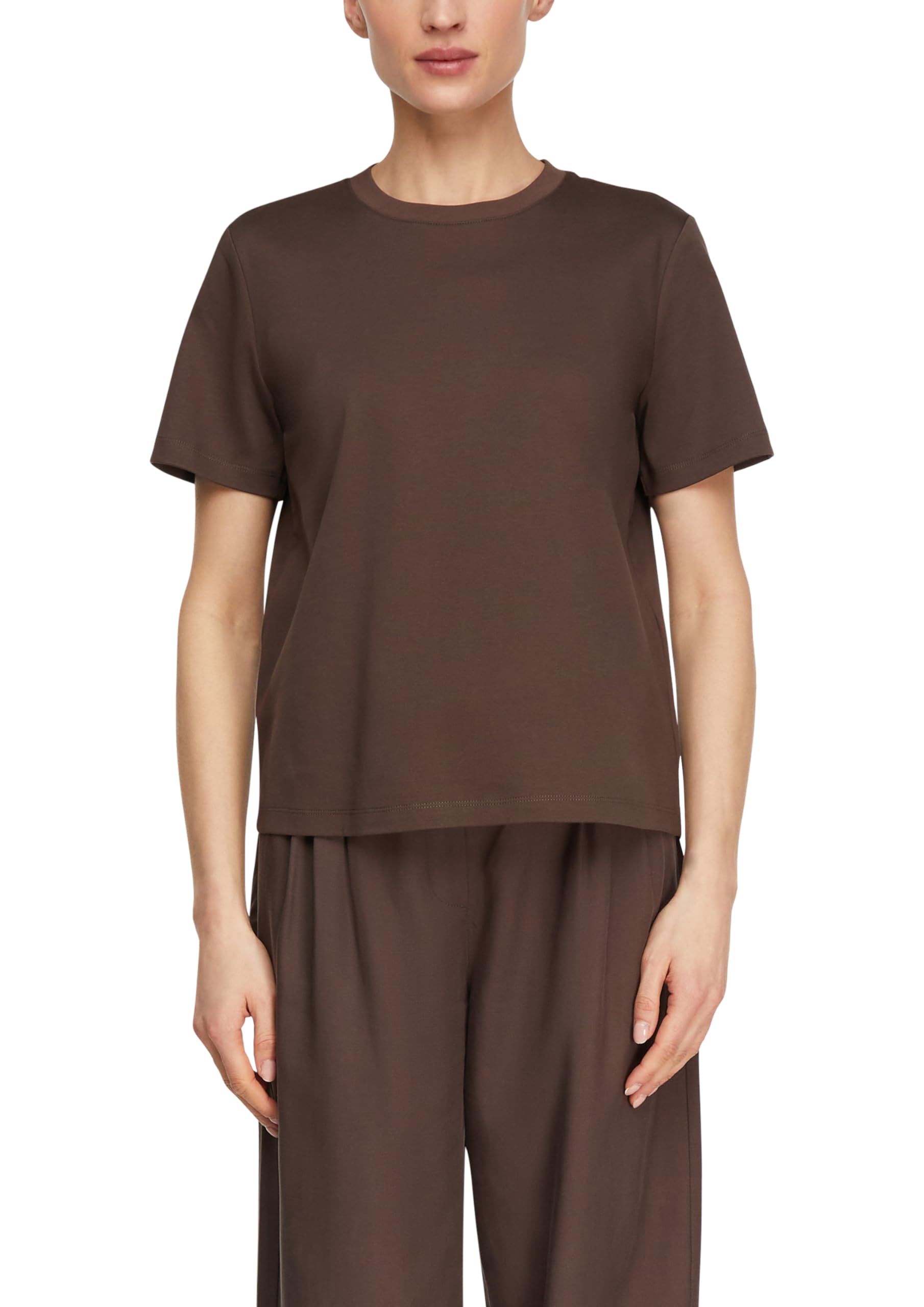 comma-basic-t-shirt-damen-top-creme-gr-38 image 1