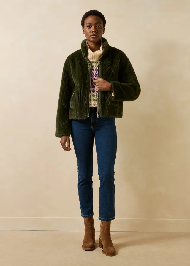 la-f-e-marabout-e-elvire-blouson-damen-khaki-wende image 1