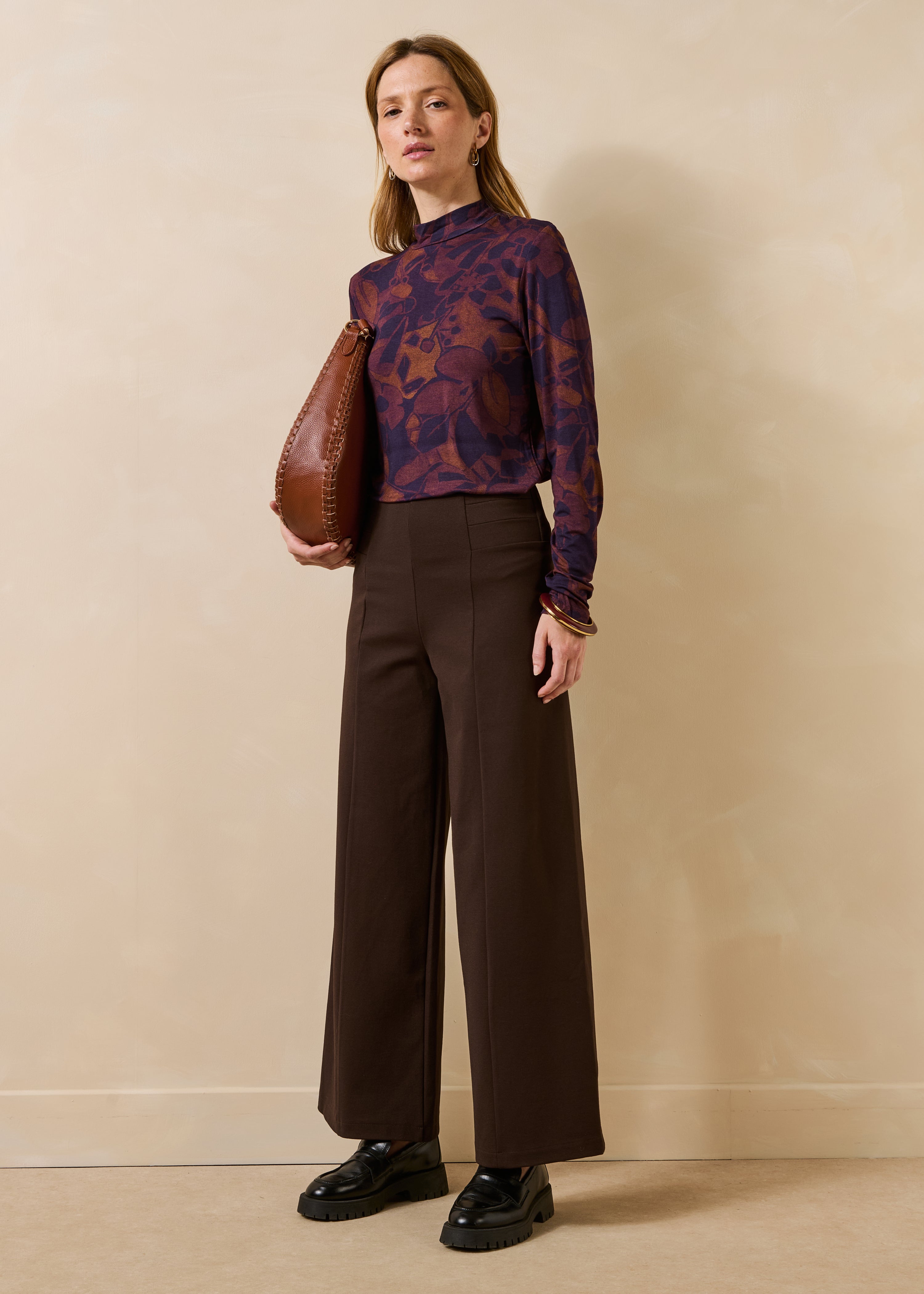 la-f-e-marabout-e-emiora-hose-braun-cropped-weit image 1